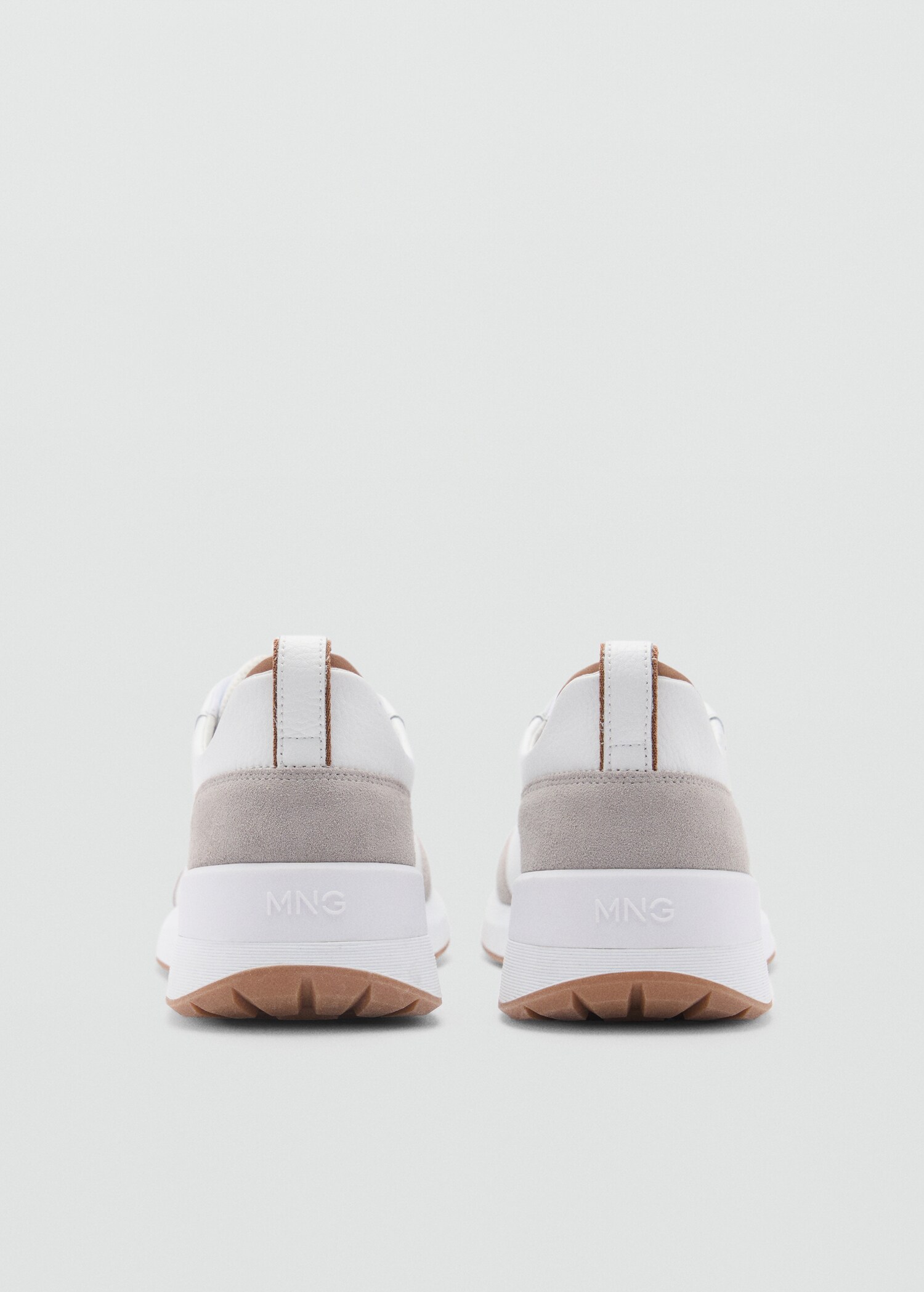 Leather mixed sneakers - Details of the article 1