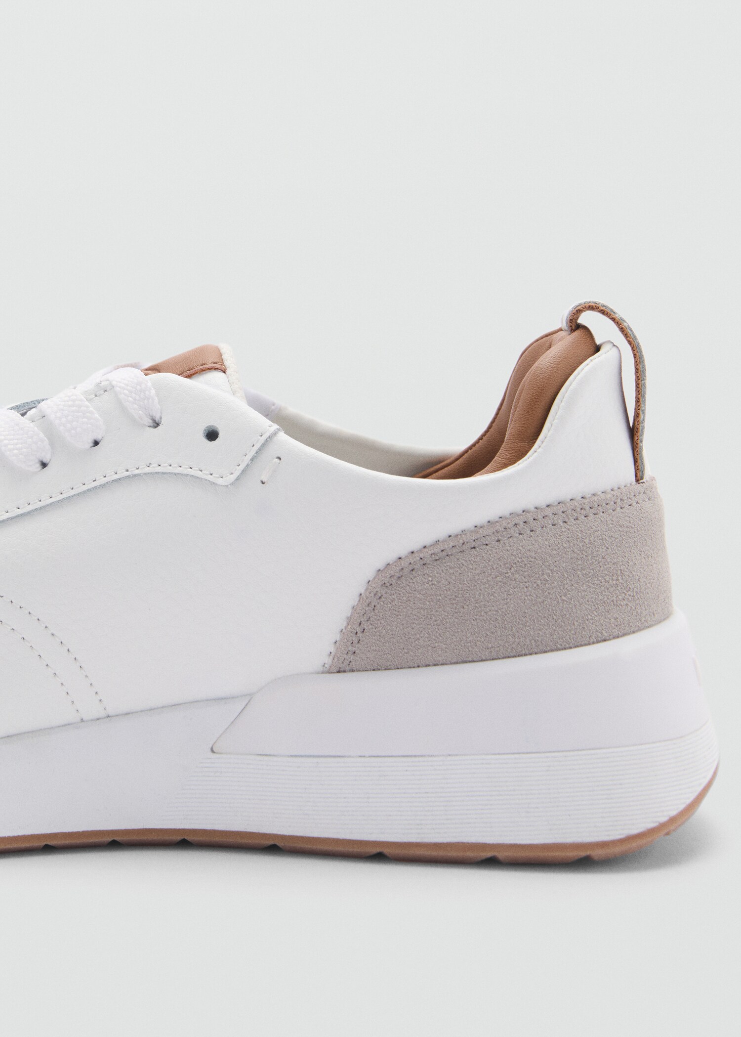 Leather mixed sneakers - Details of the article 2