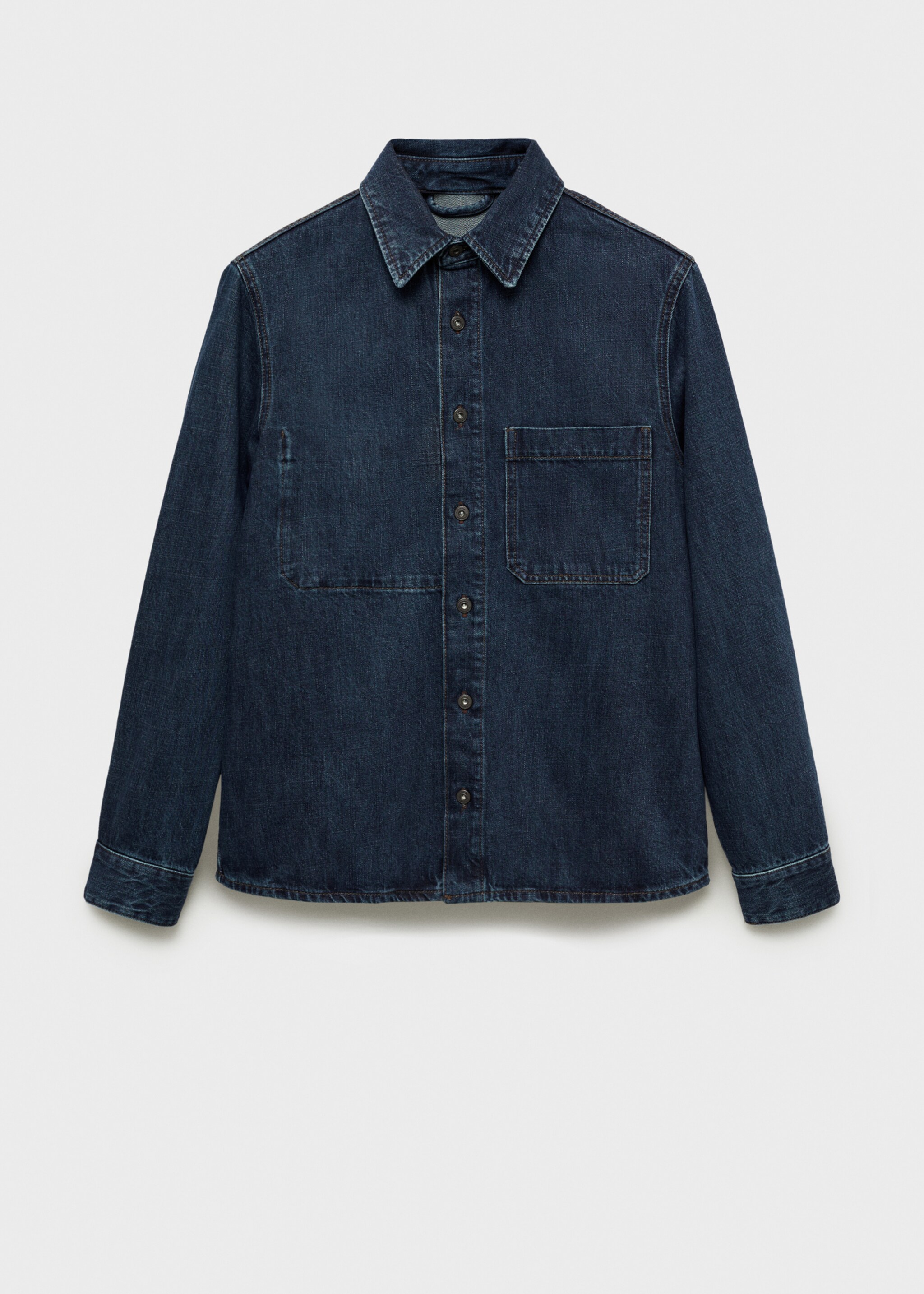 Regular-fit denim overshirt - Article without model