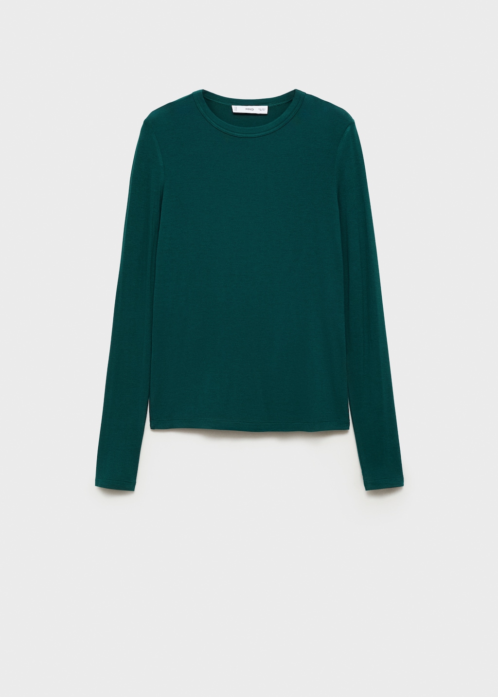 Round-neck long-sleeved t-shirt - Women | MANGO Canada