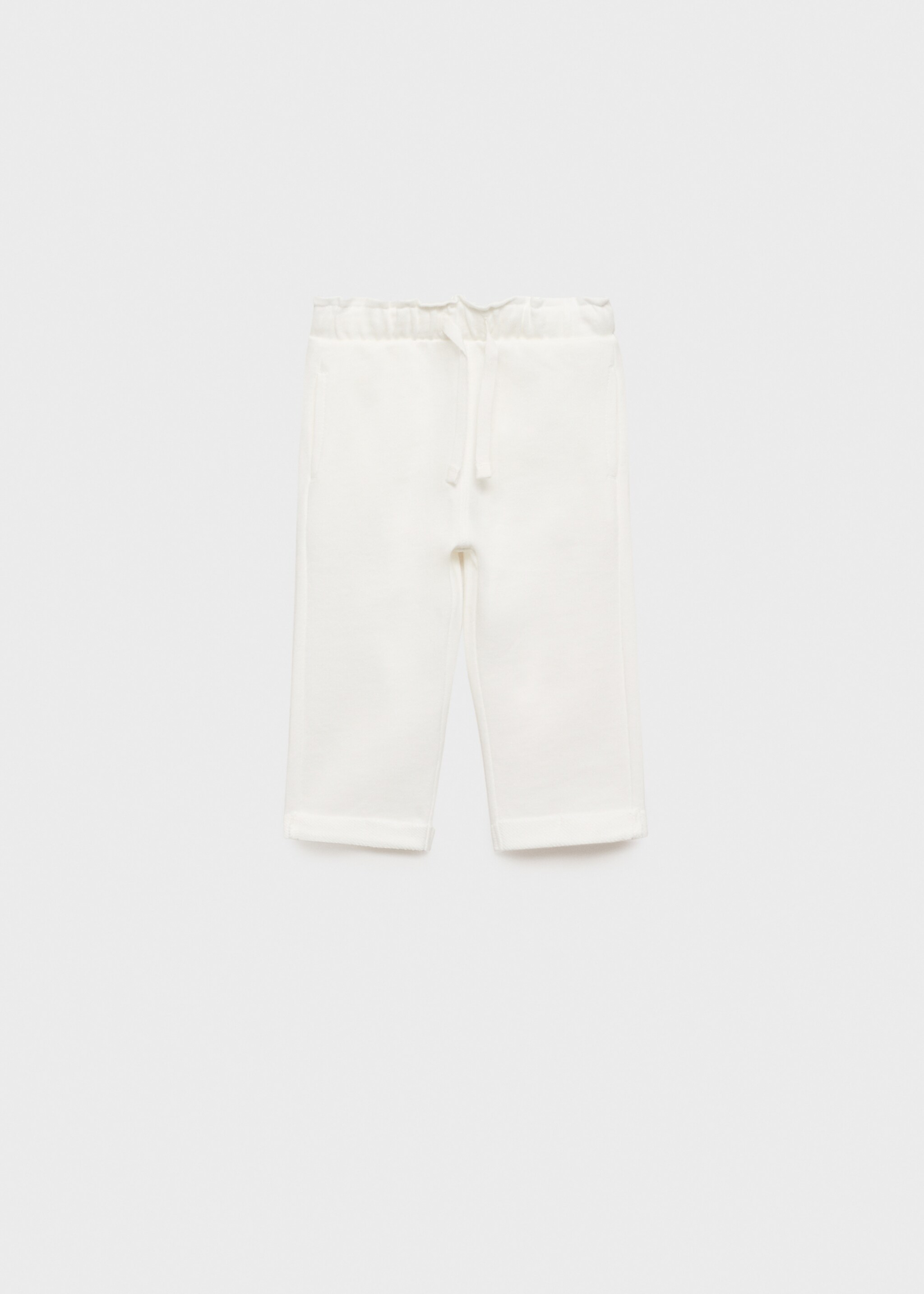Elastic waist cotton trousers - Article without model