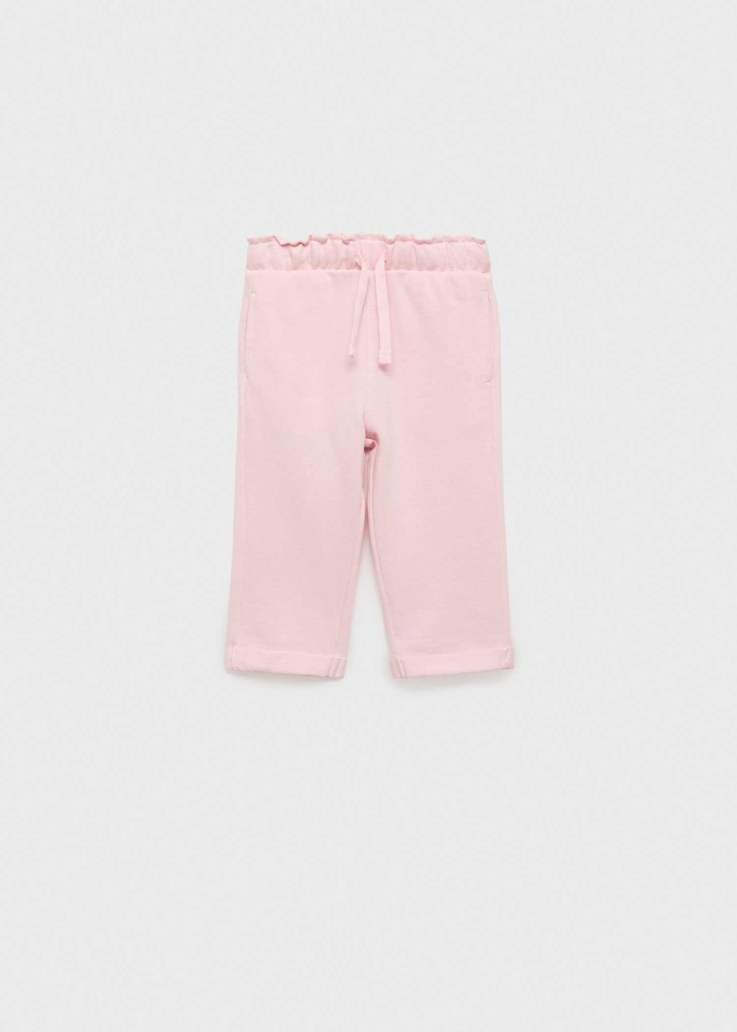 Elastic waist cotton trousers - Article without model