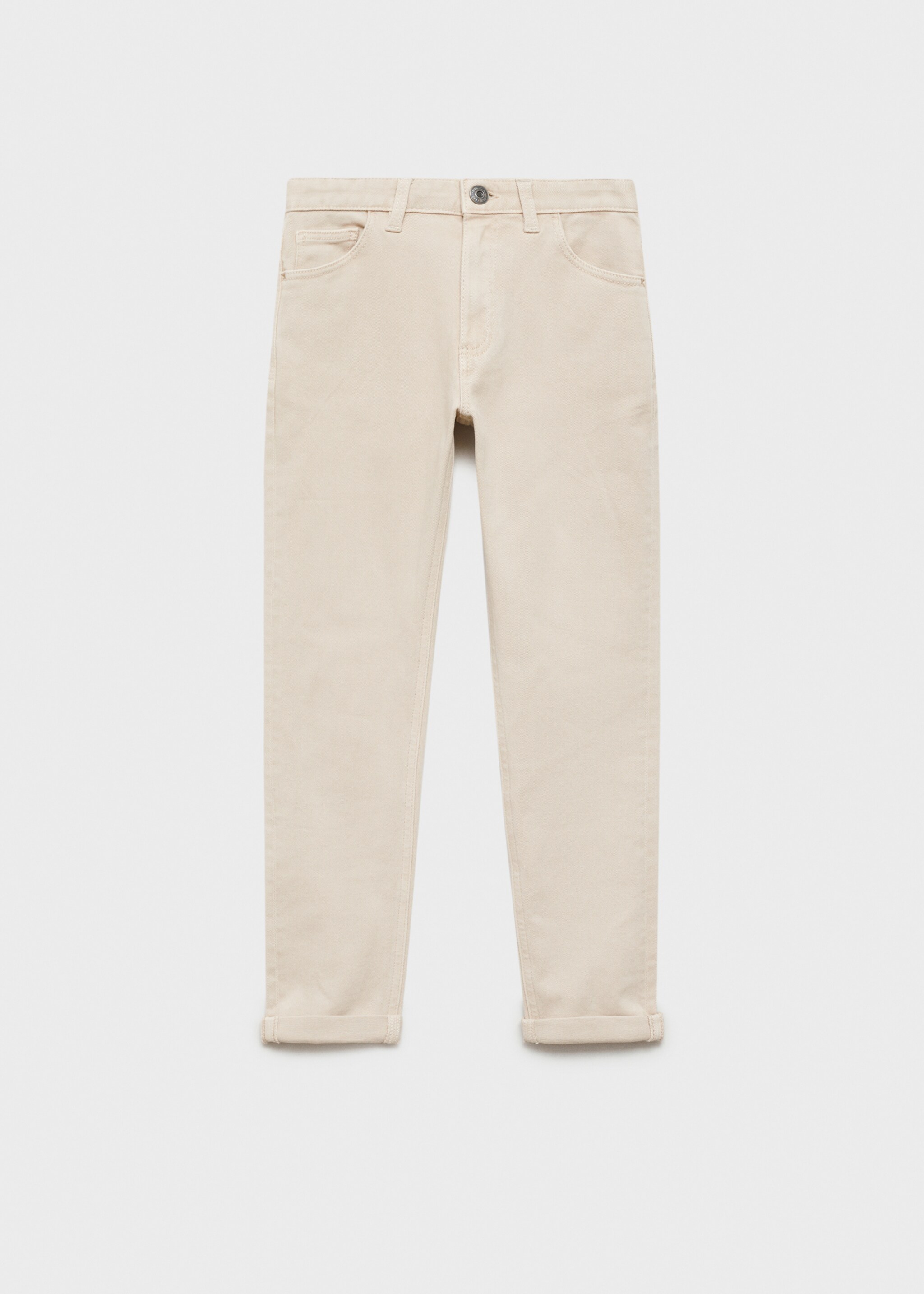 Straight cotton jeans - Article without model