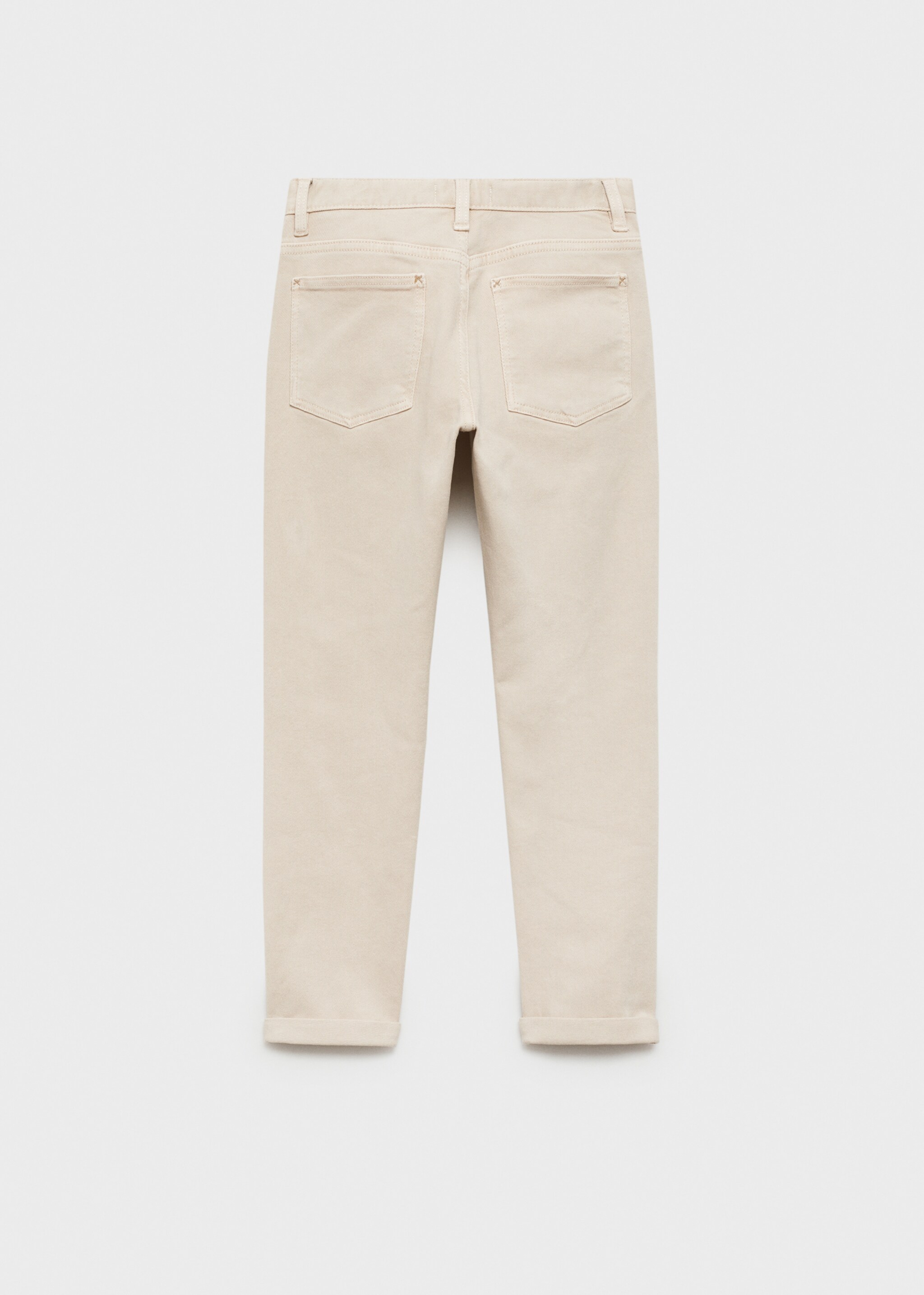 Straight cotton jeans - Reverse of the article