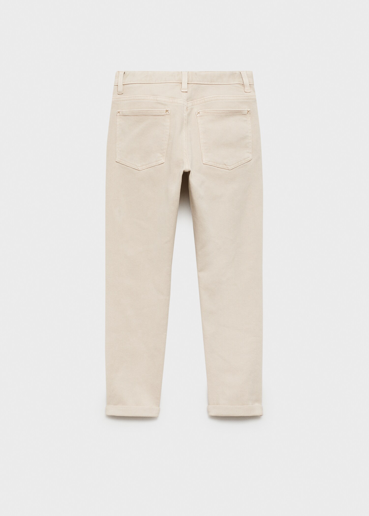 Straight cotton jeans - Reverse of the article