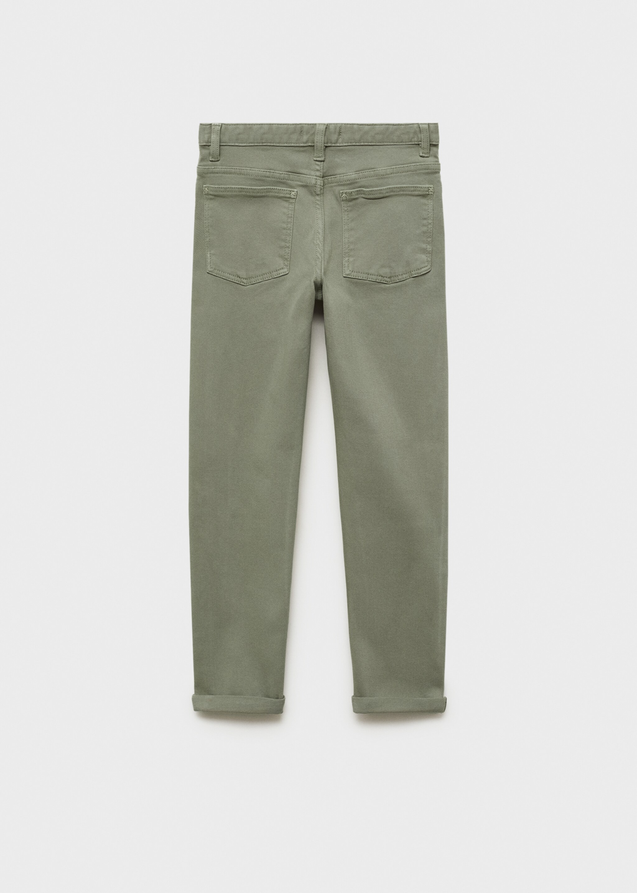 Straight cotton jeans - Reverse of the article