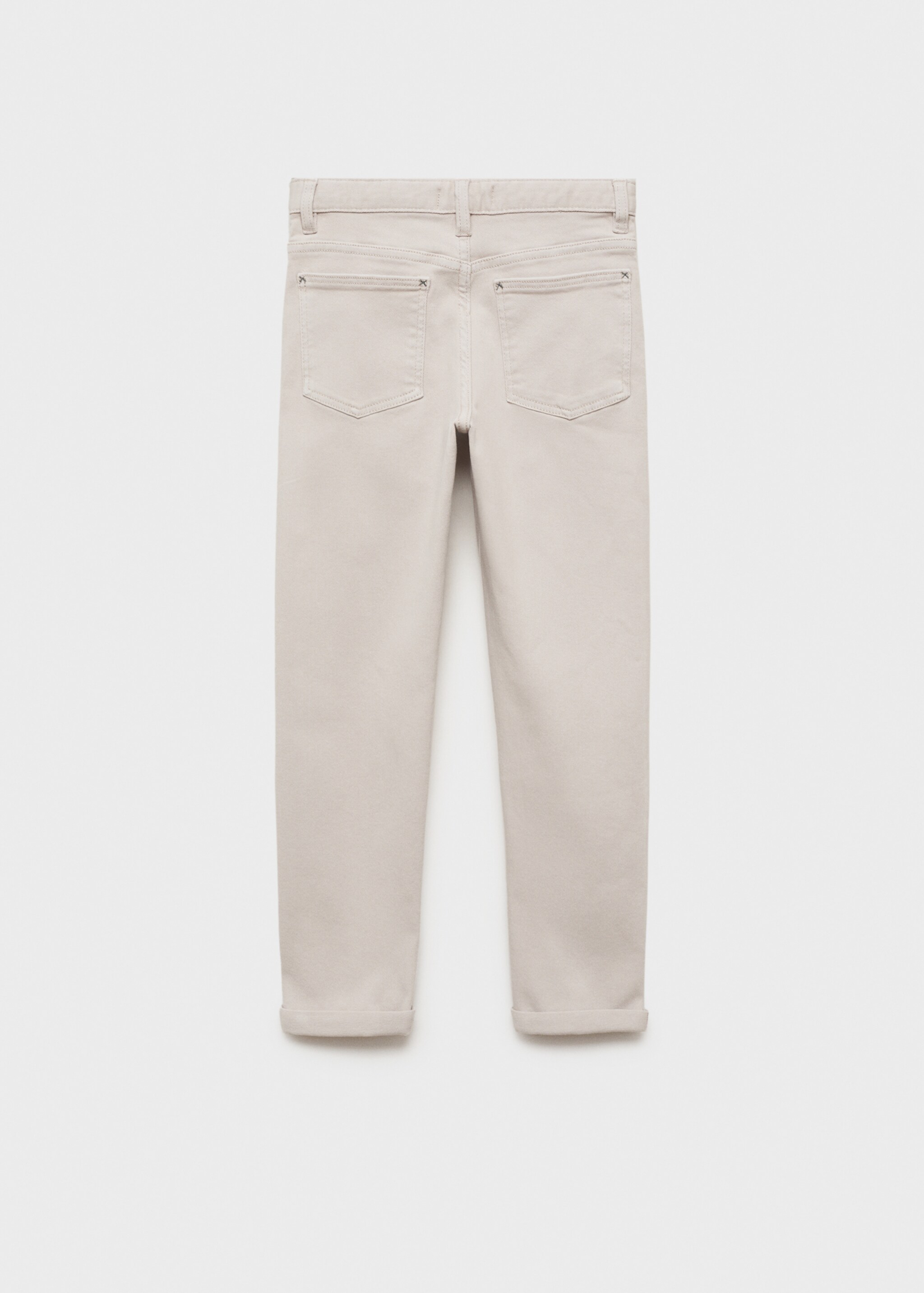 Jeans rectos algodón - Reverso del artículo