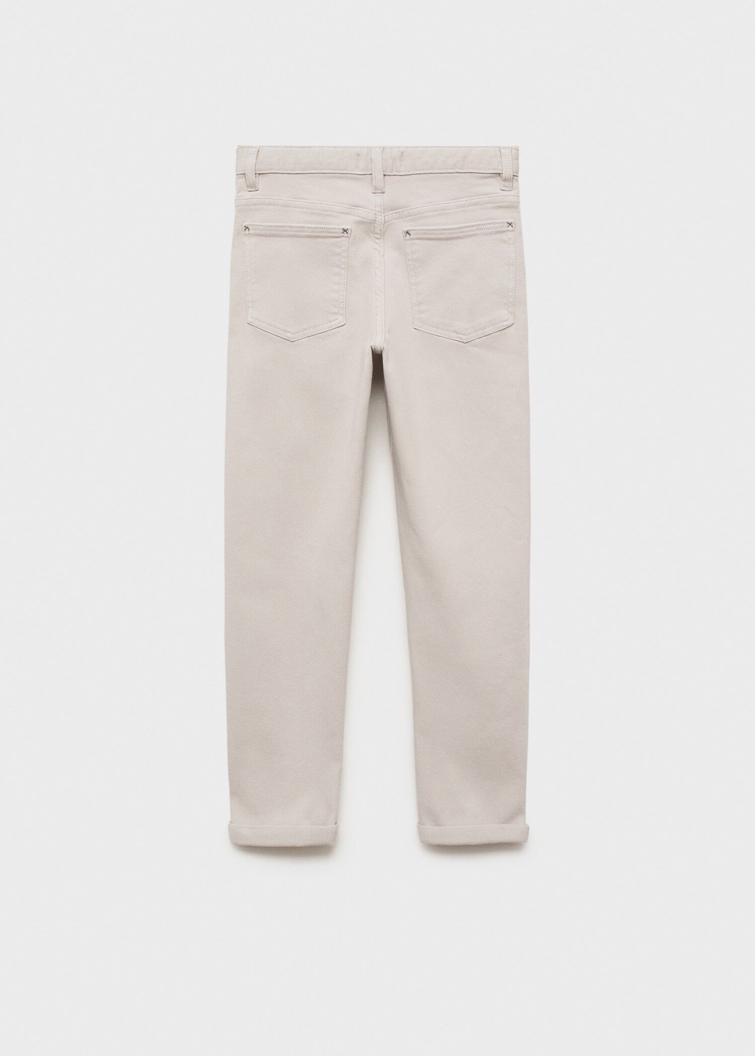 Straight cotton jeans - Reverse of the article