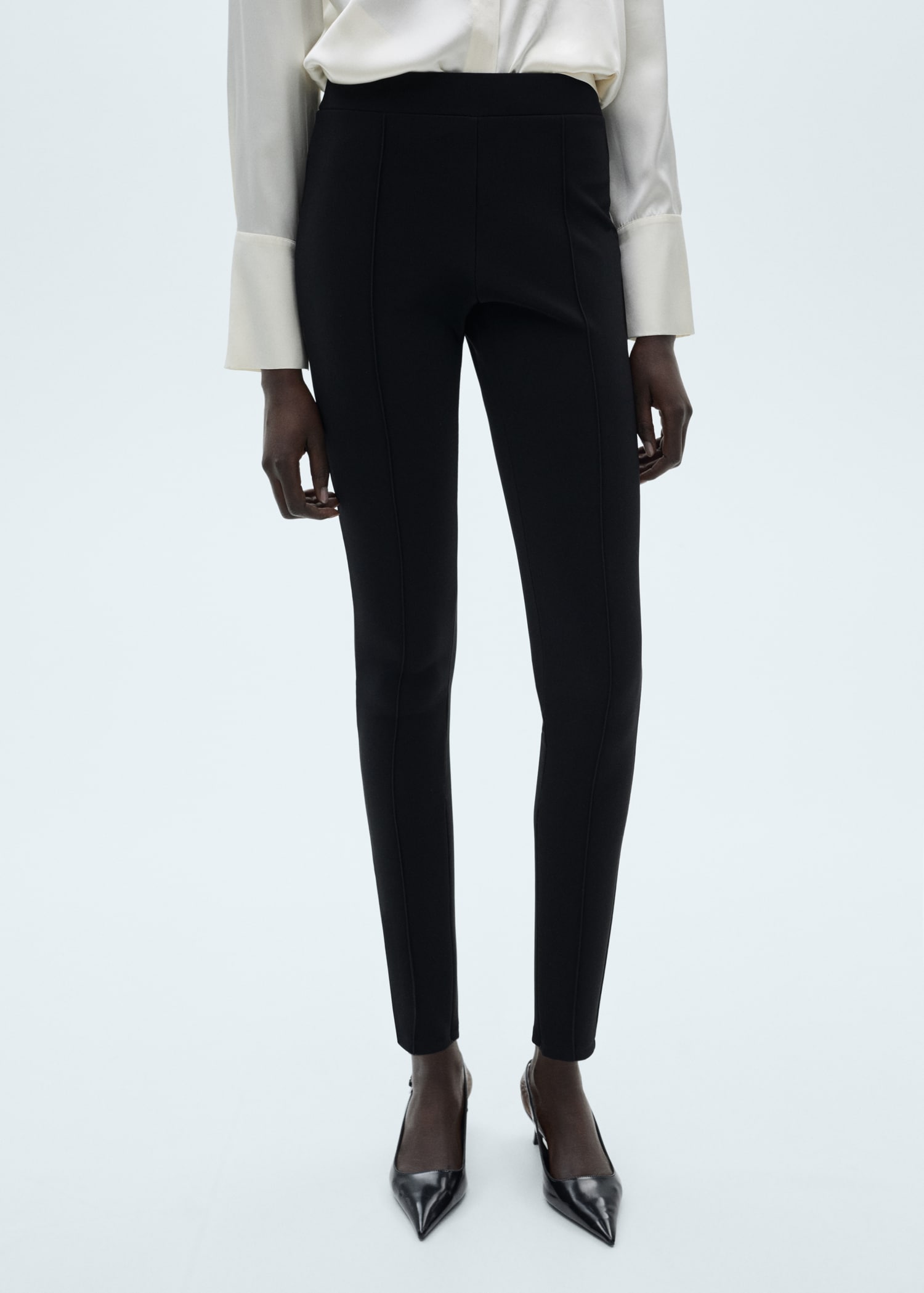 Leggings with seam detail - Medium plane