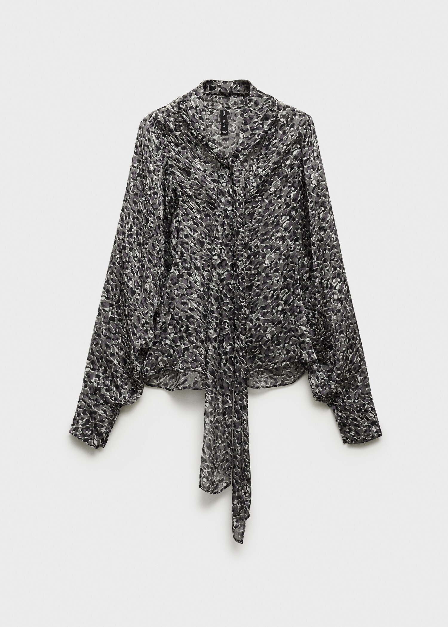 Blusa leopardo lazo cuello - Artículo sin modelo