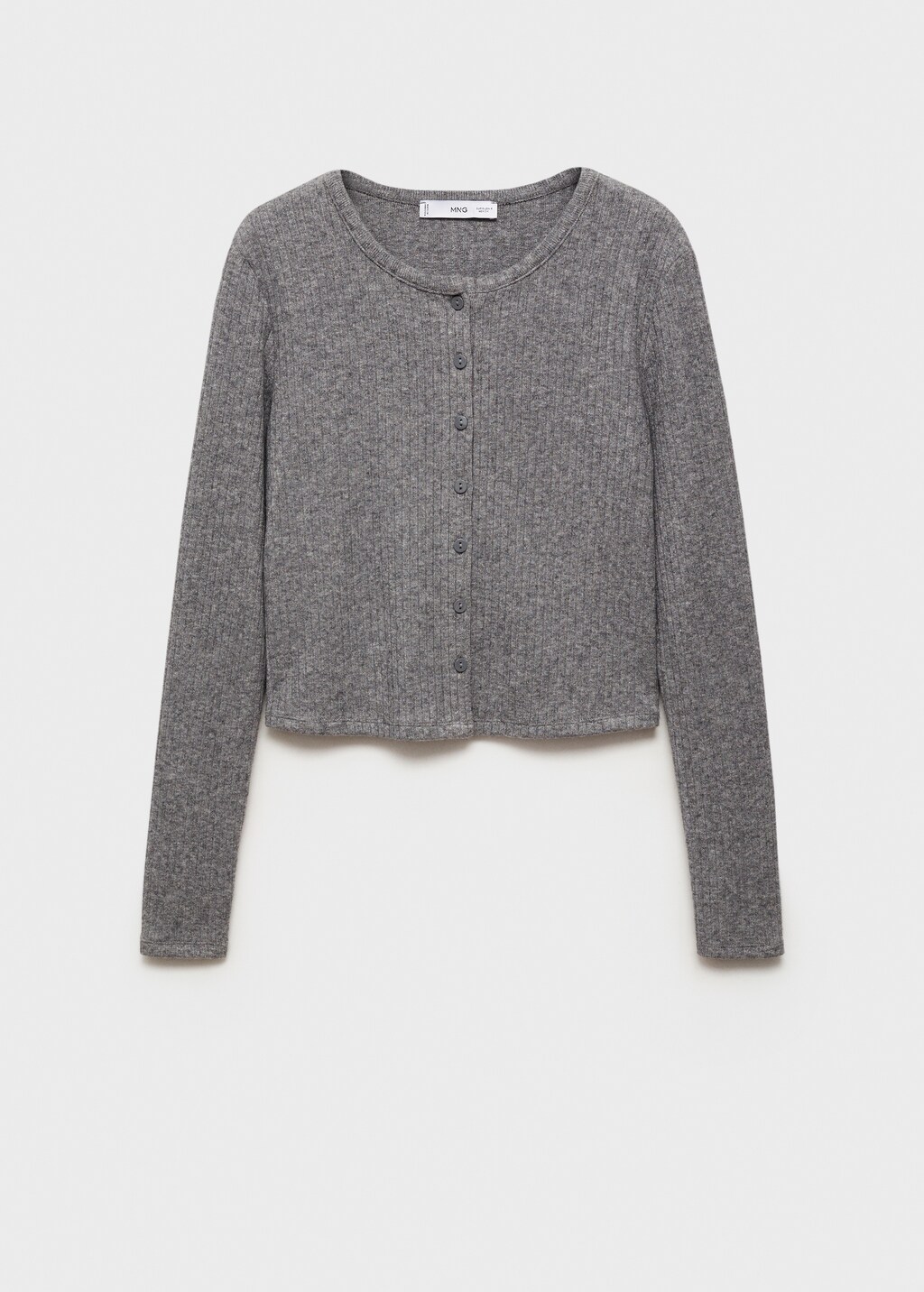 Cabled heather cardigan - Women | MANGO USA