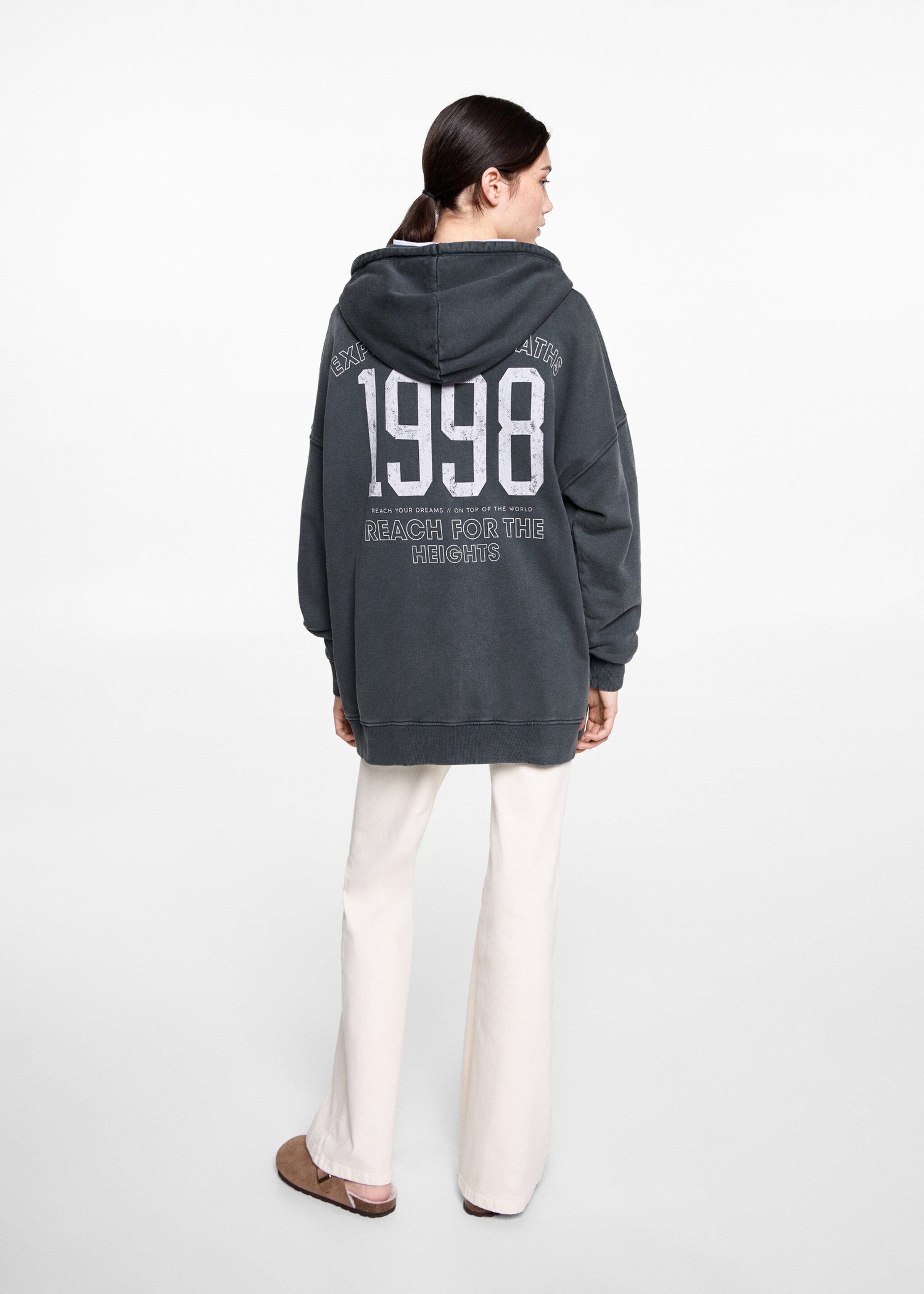 Sweat-shirt oversize message - Verso de l’article