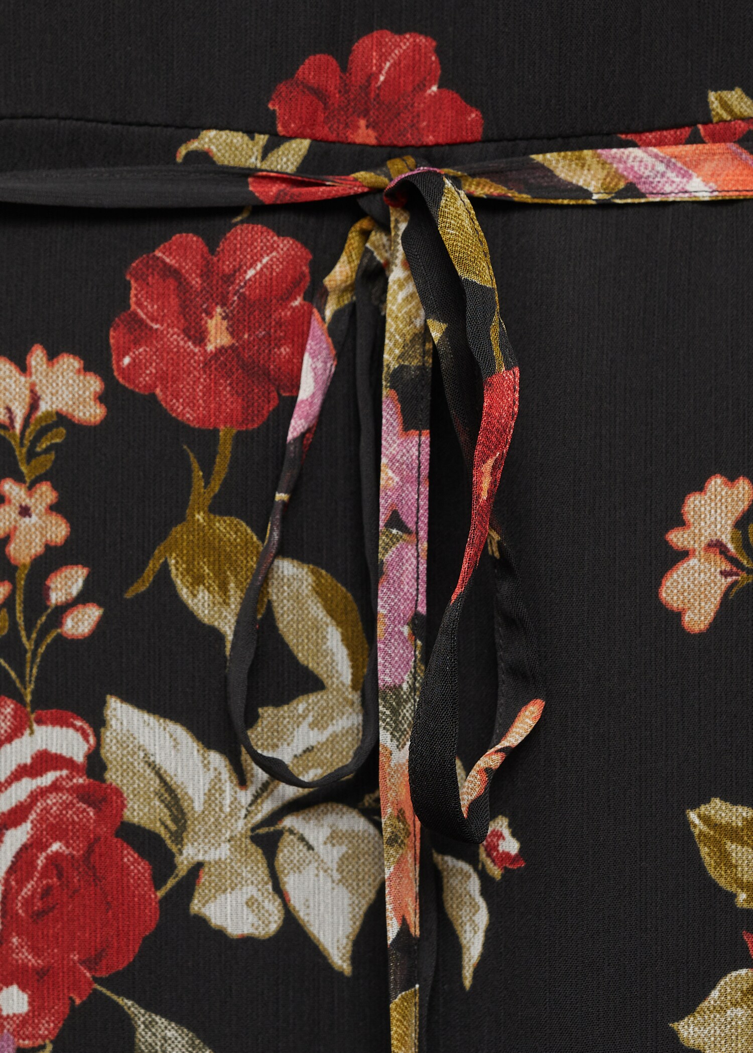 Floral puff-sleeve dress - Details of the article 0