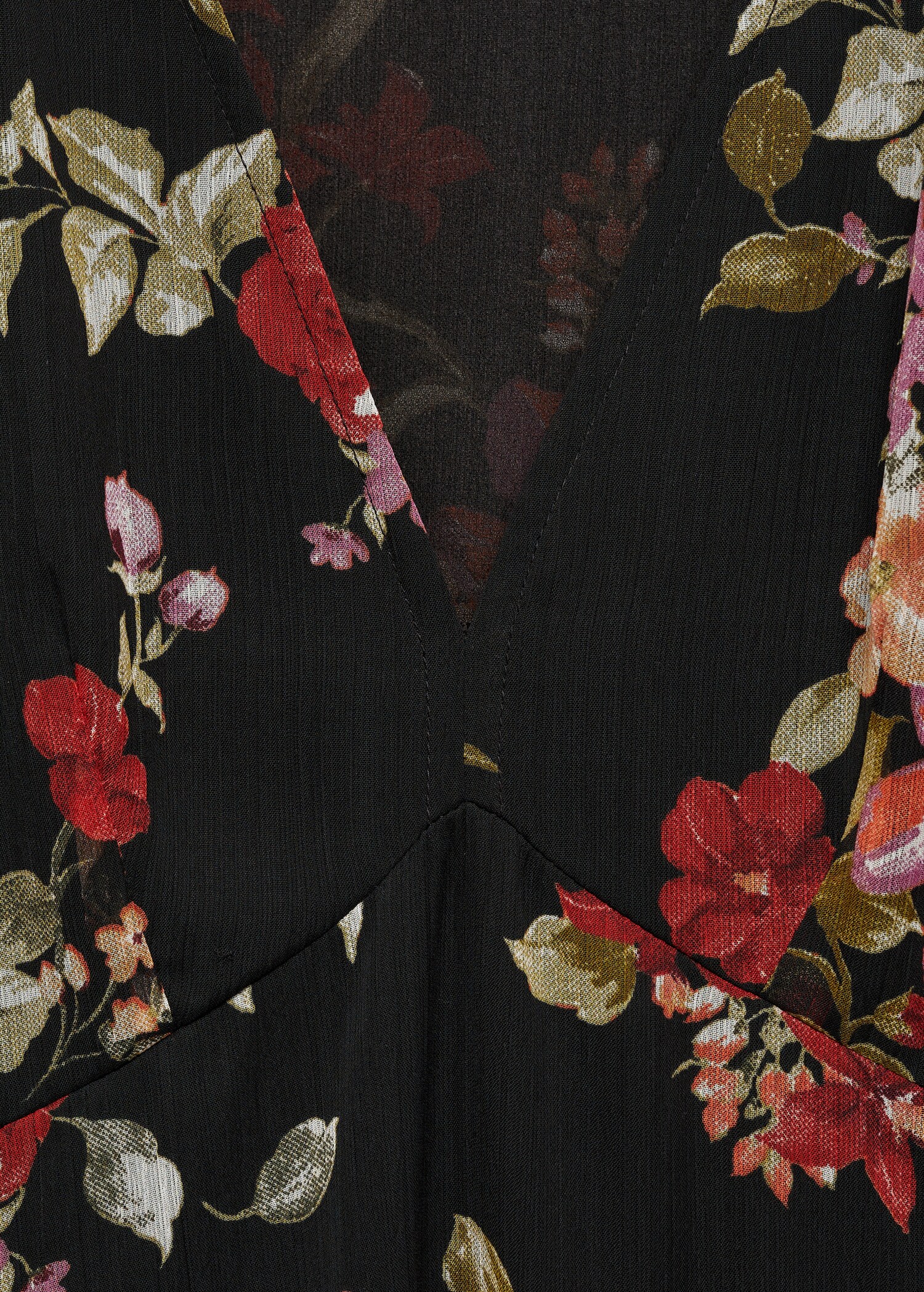 Floral puff-sleeve dress - Details of the article 8