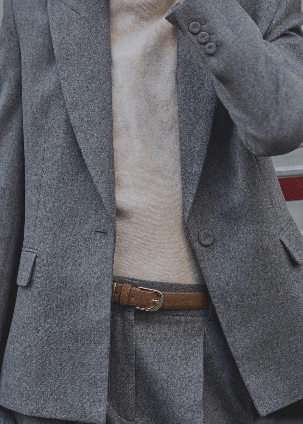 Virgin wool suit blazer
