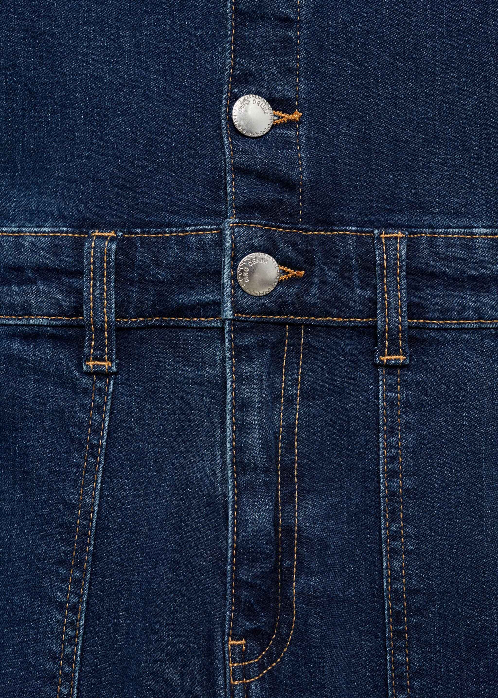 Flared denim jumpsuit - Details of the article 0