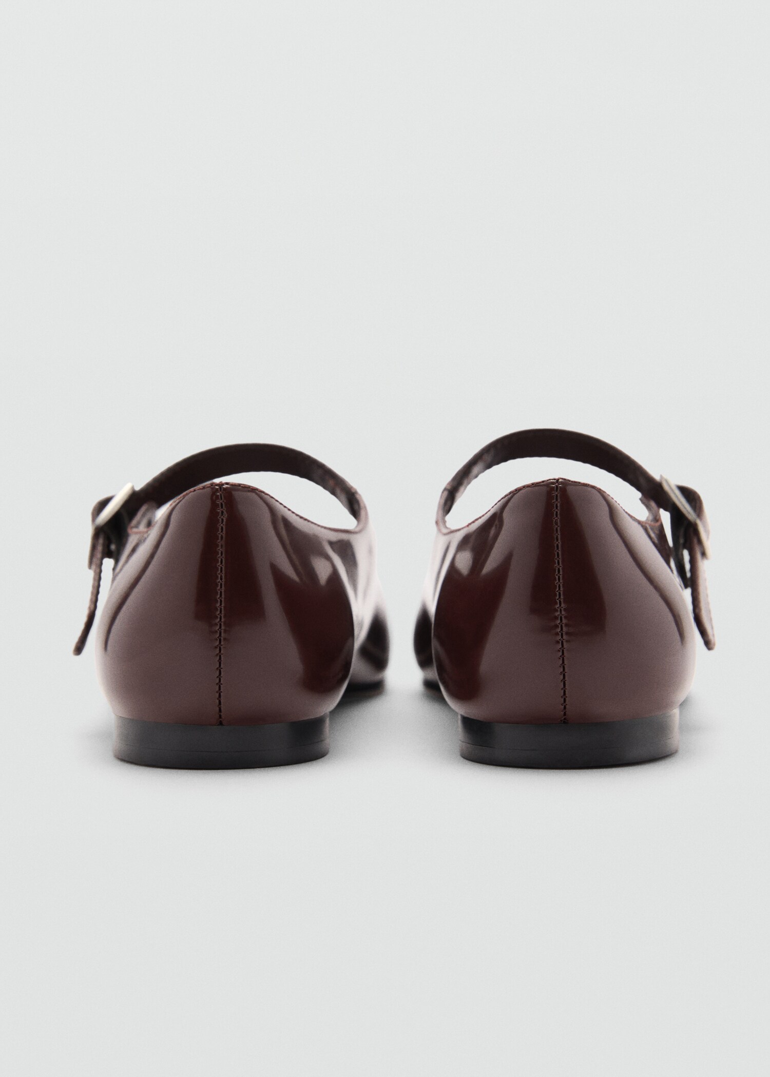 Patent leather-effect ballet flats - Details of the article 1
