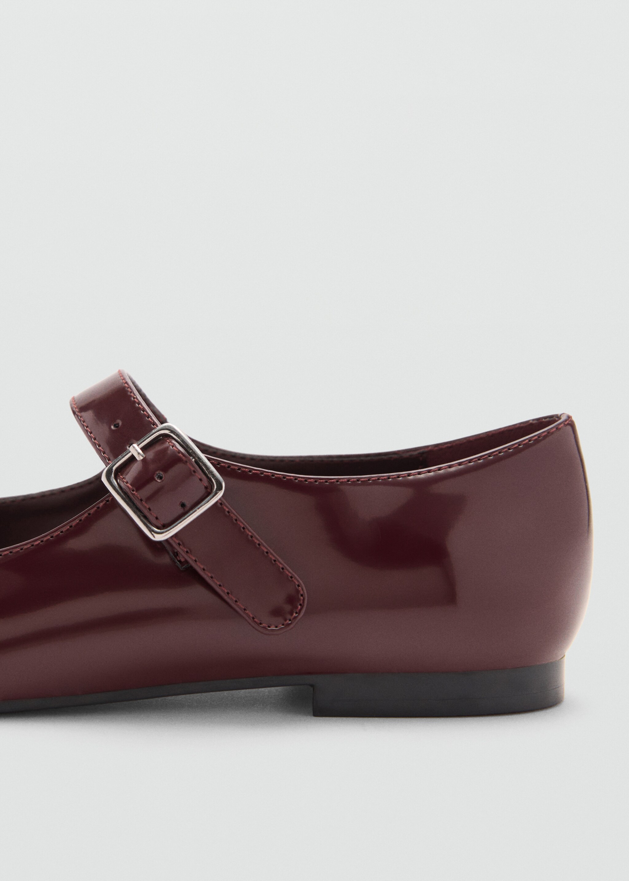 Patent leather-effect ballet flats - Details of the article 2