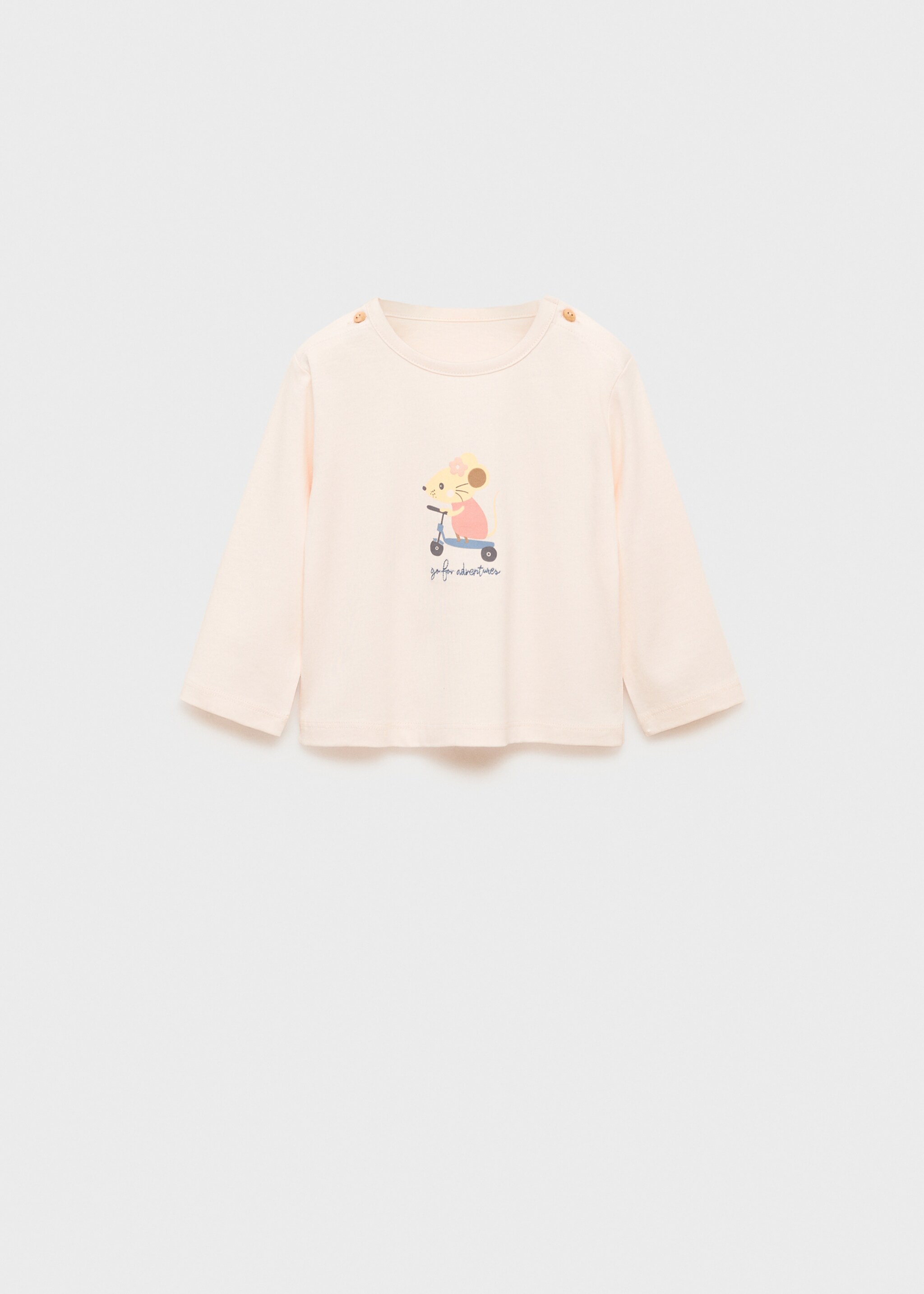 100% cotton t-shirt with drawing - Article without model