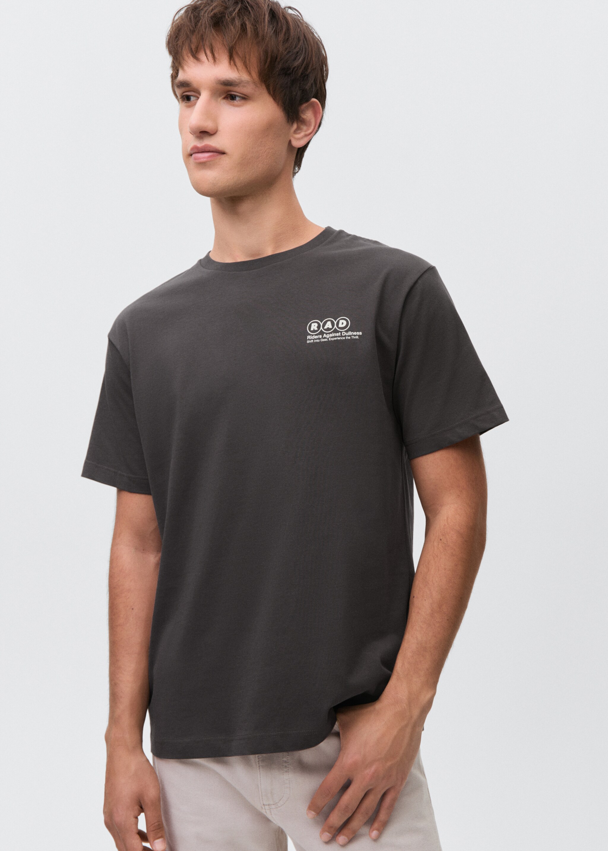 Camiseta estampada algodón - Plano medio