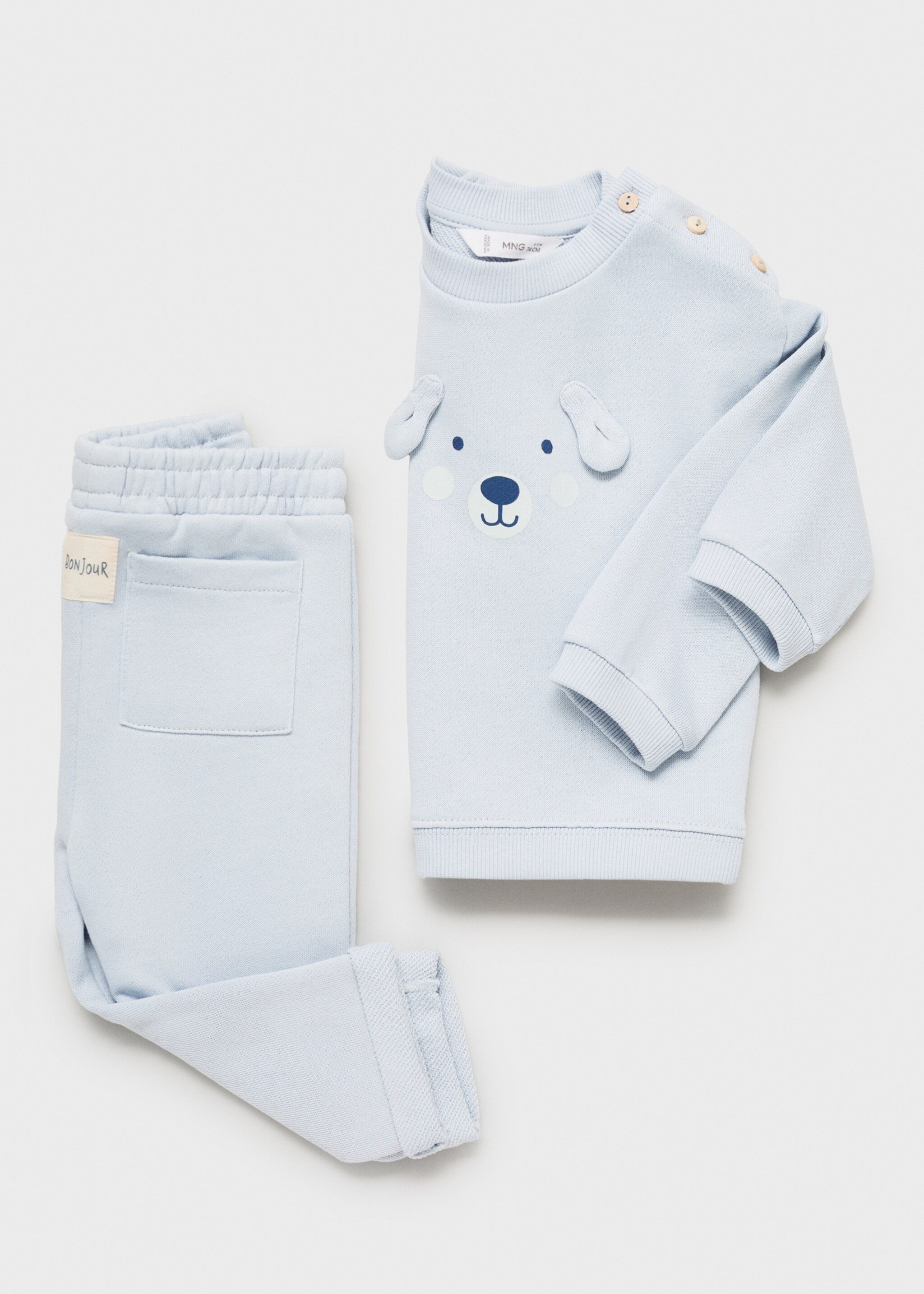 Cotton jogger-style trousers - Details of the article 0