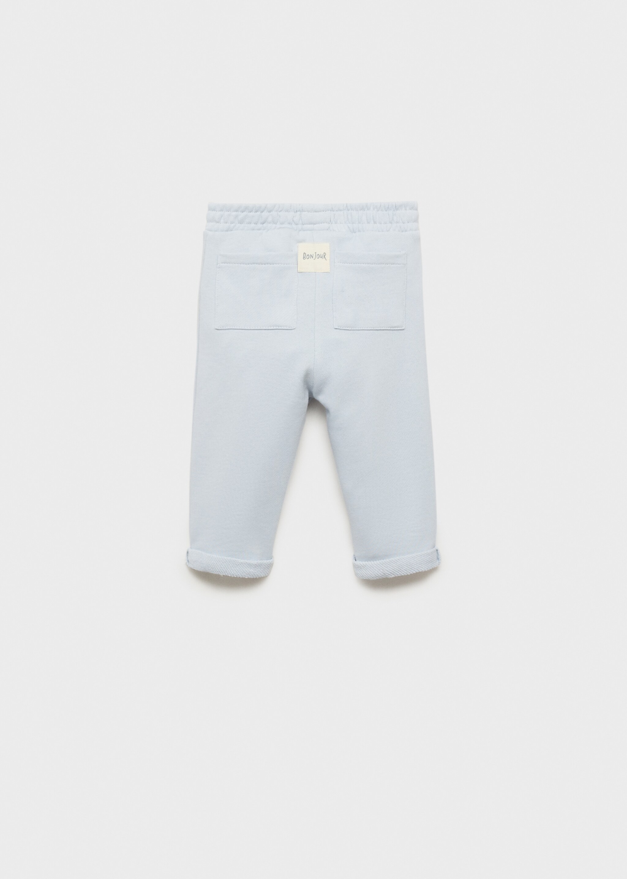 Cotton jogger-style trousers - Reverse of the article