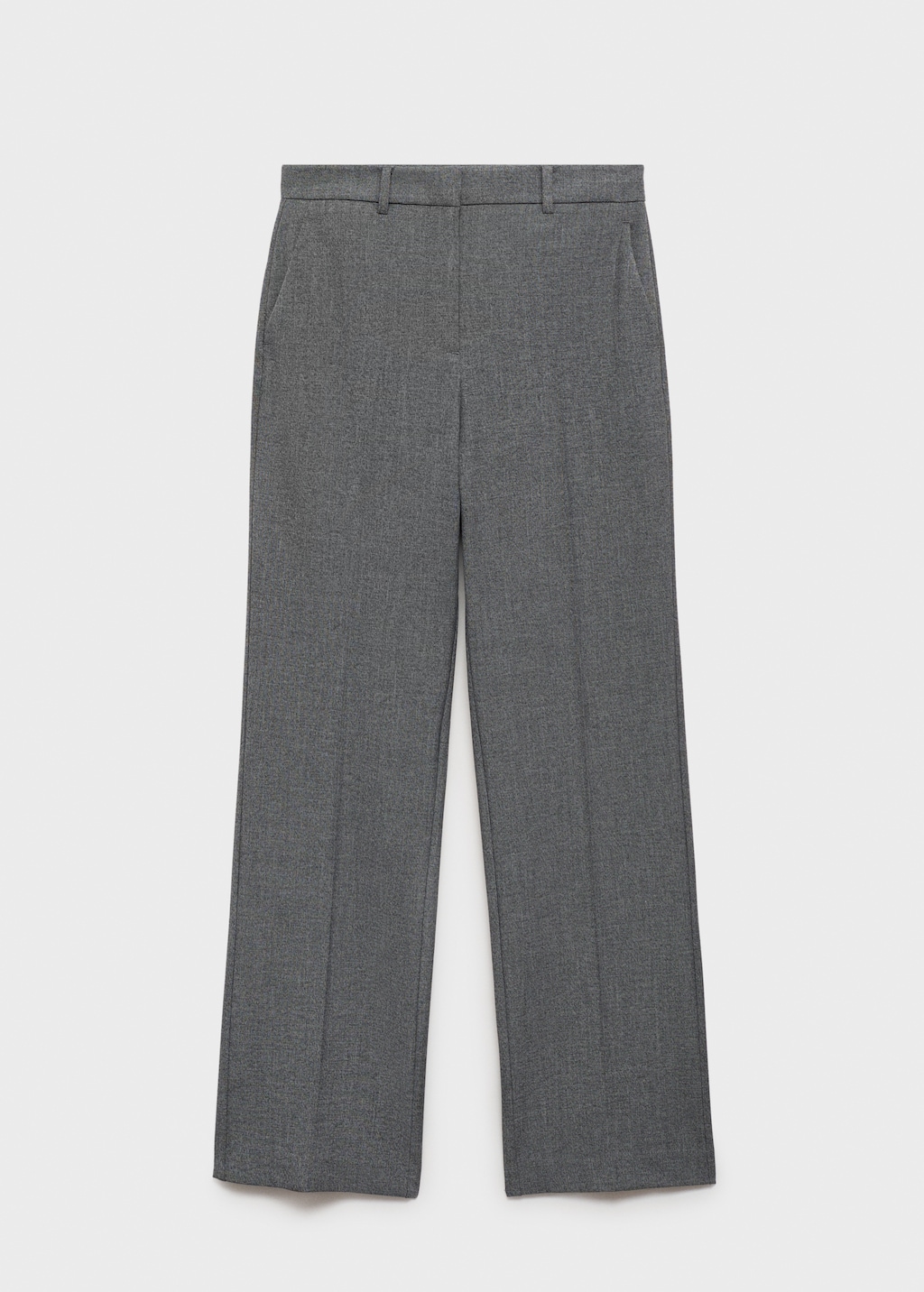 Straight mid-rise pants
