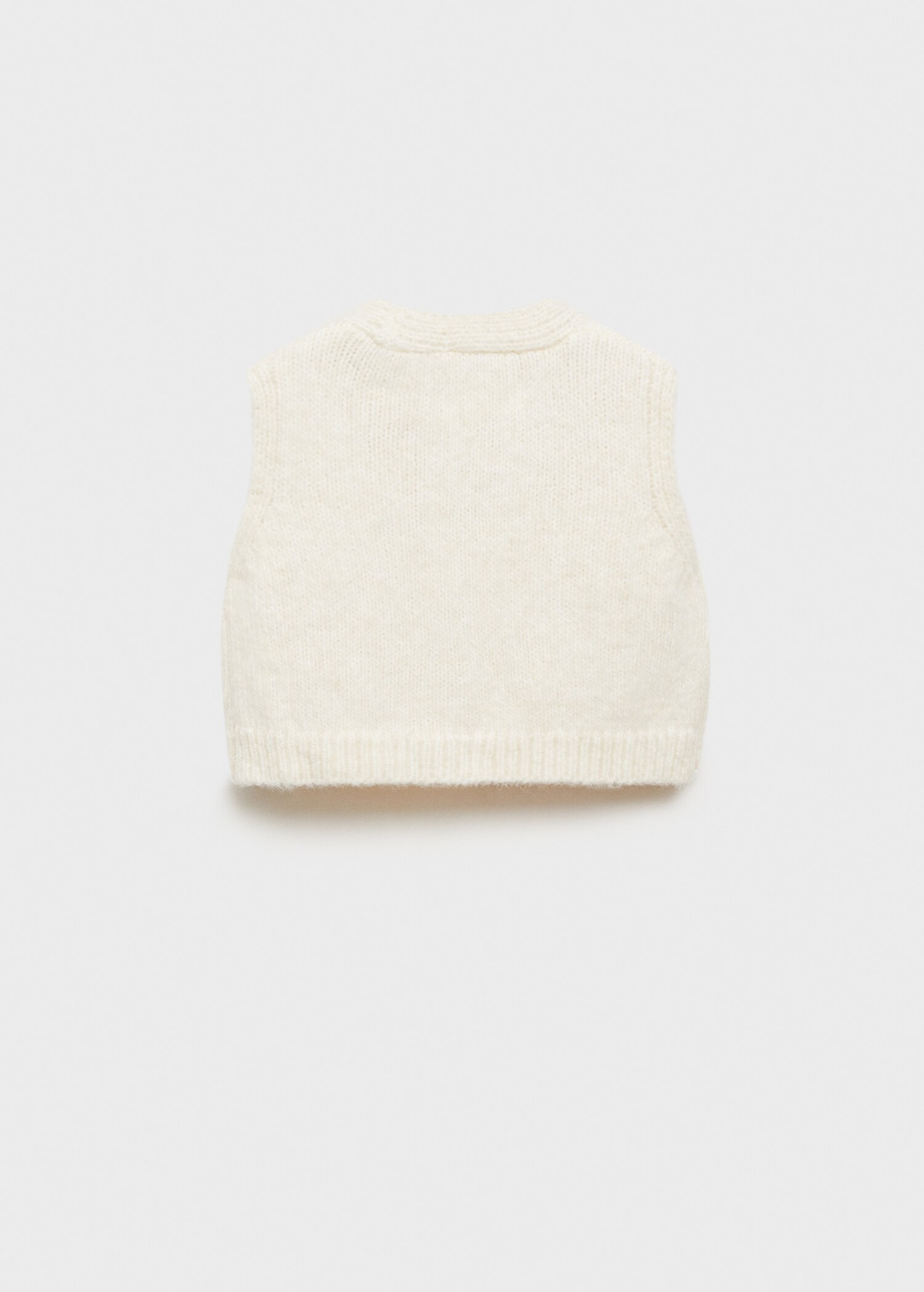 Knitted gilet - Reverse of the article