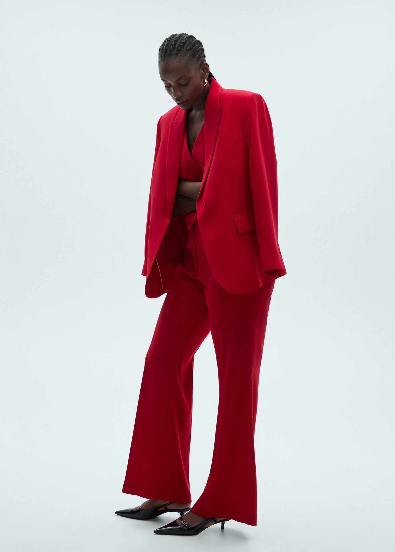 Wideleg suit pants - Women | MANGO USA