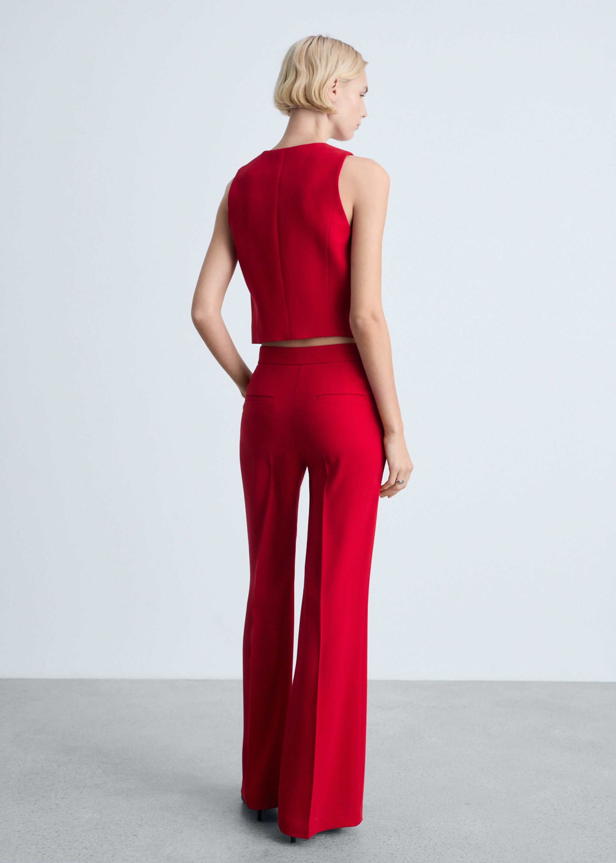 Pantalón traje wideleg - Reverso del artículo