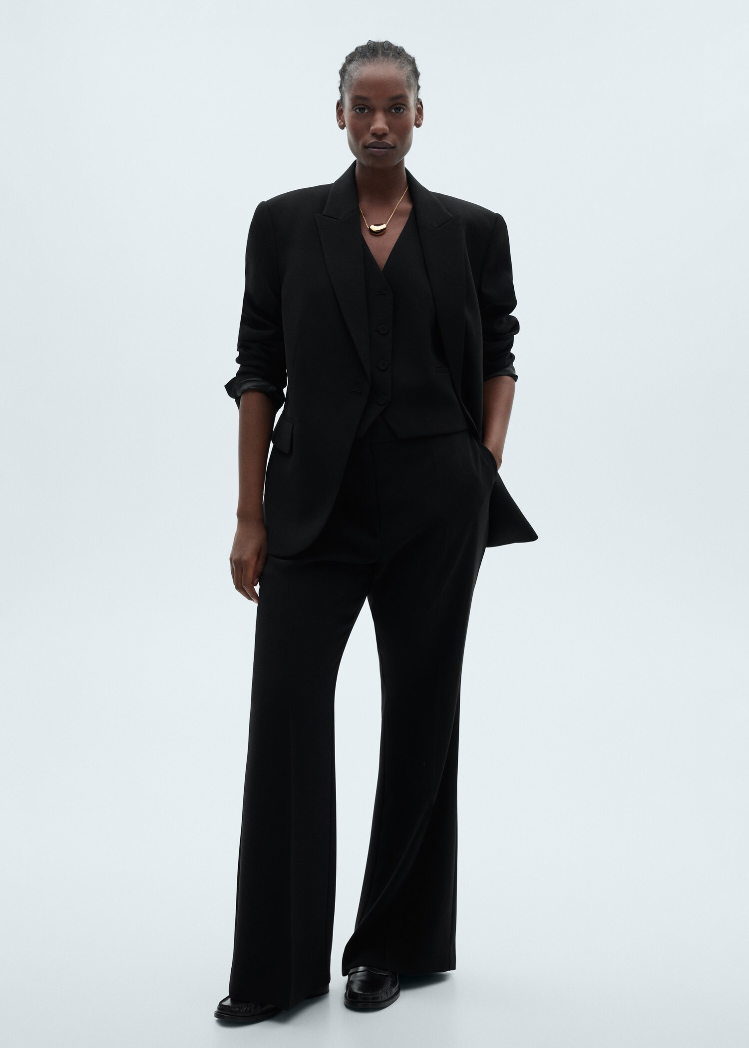 Pantaloni de costum wide leg - Detaliu al articolului 3
