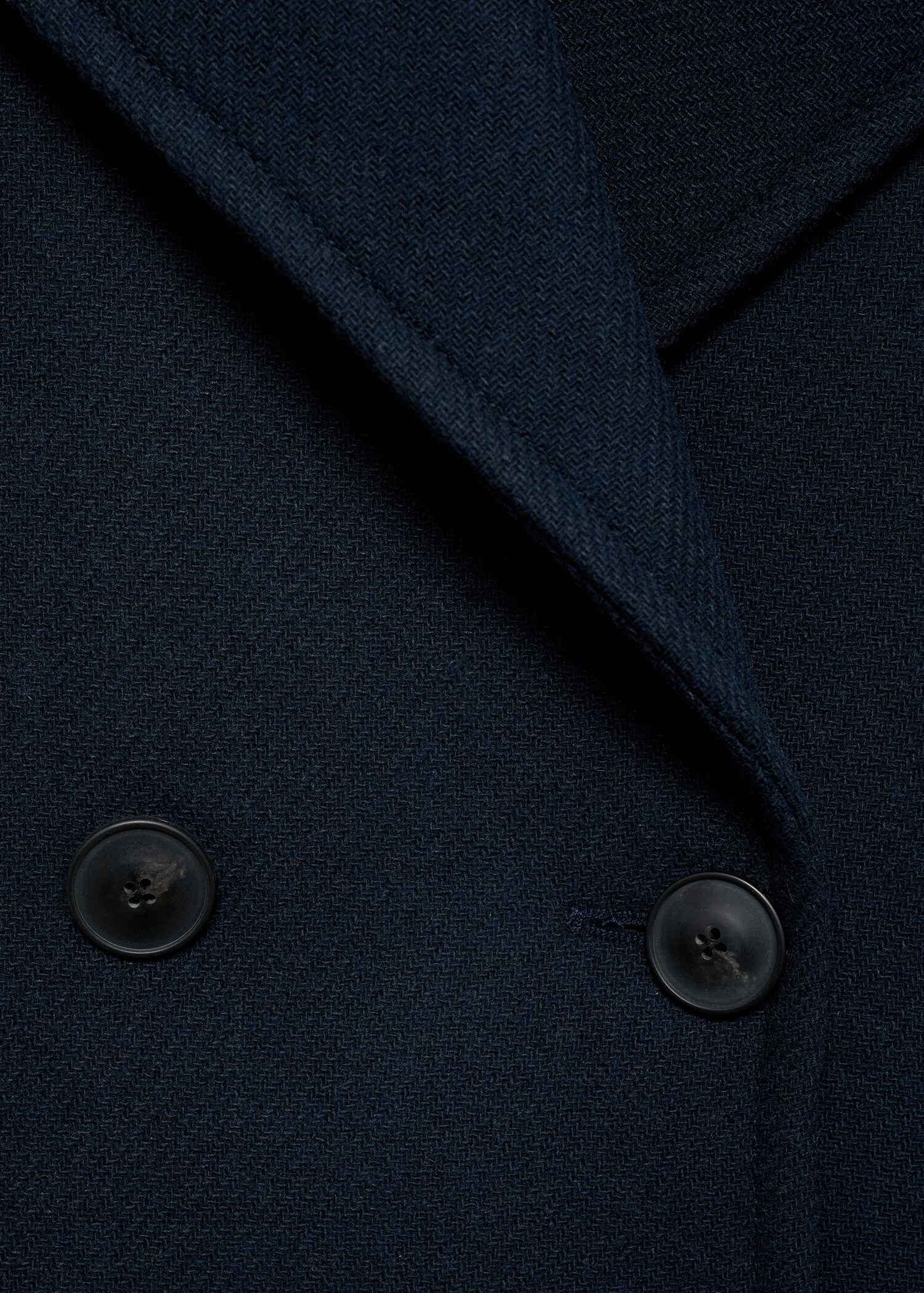 Wool-blend jacket with maxi lapels - Details of the article 0