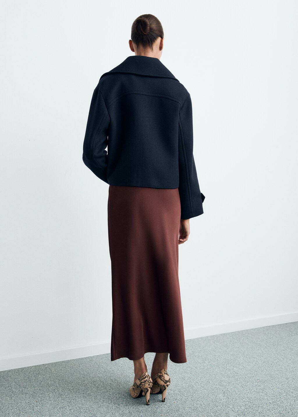 Mango Wool-blend jacket with maxi lapels