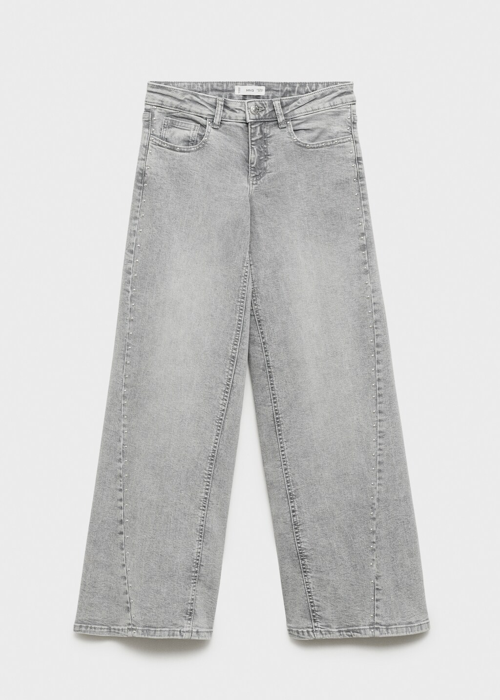 ◆ROCKCAKE◆ Studded Line Point Jeans Ash gray MUSINSA | ROCKCAKE Studded Line Point Jeans - Ash gray
