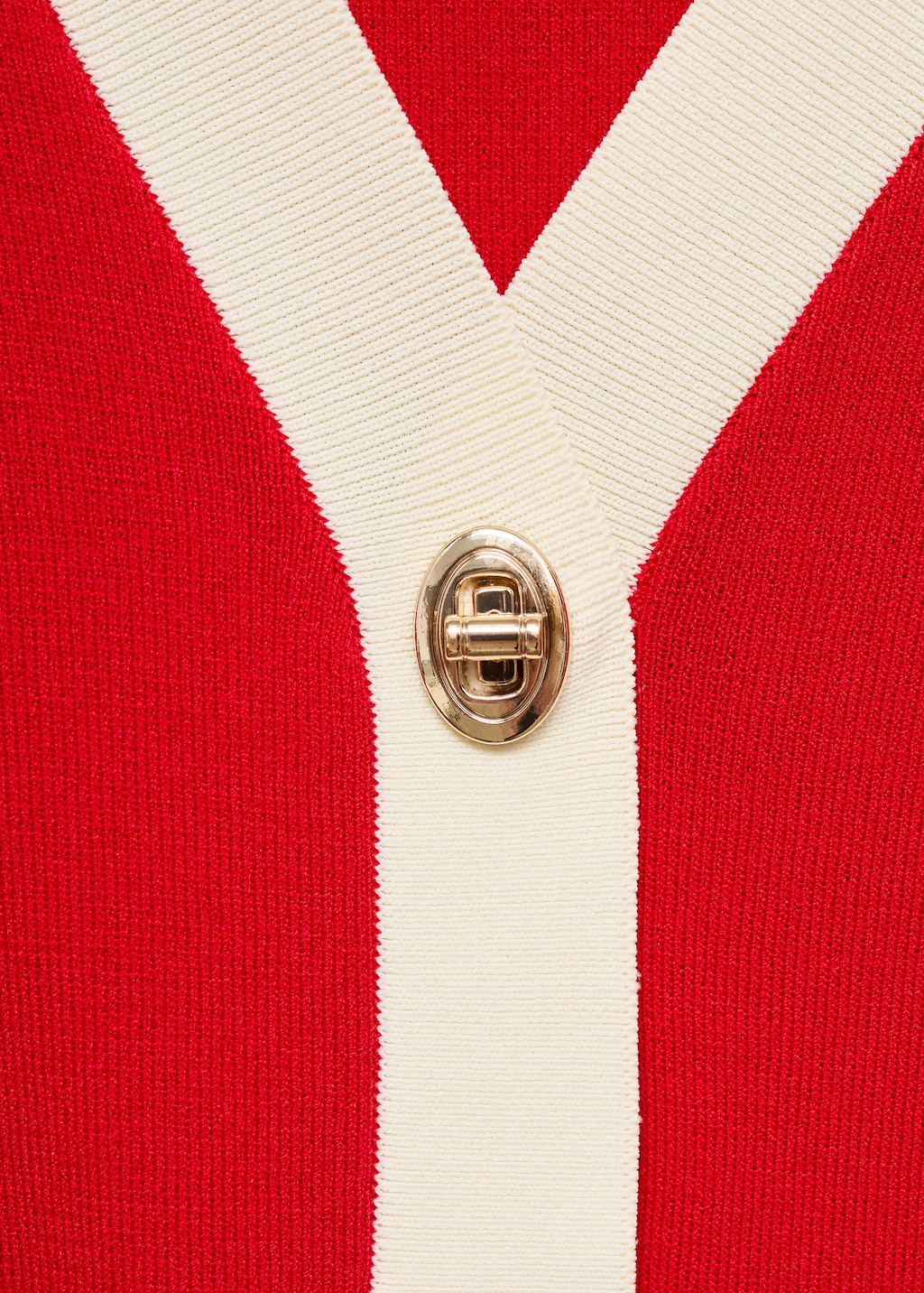 Knitted cardigan with contrasting trims - Women | MANGO USA