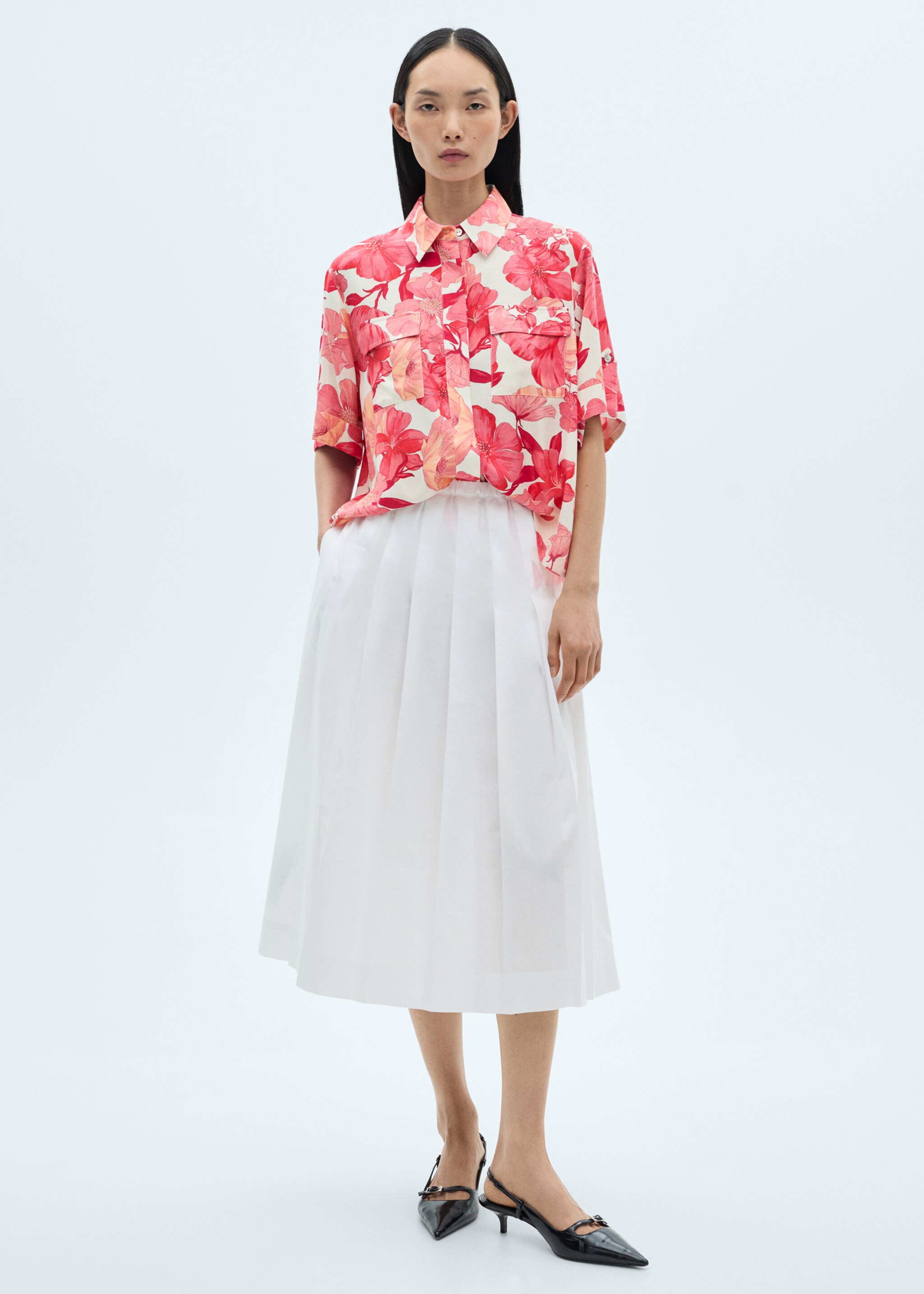 Chemise poches en imprimé fleuri - Détail de l'article 2
