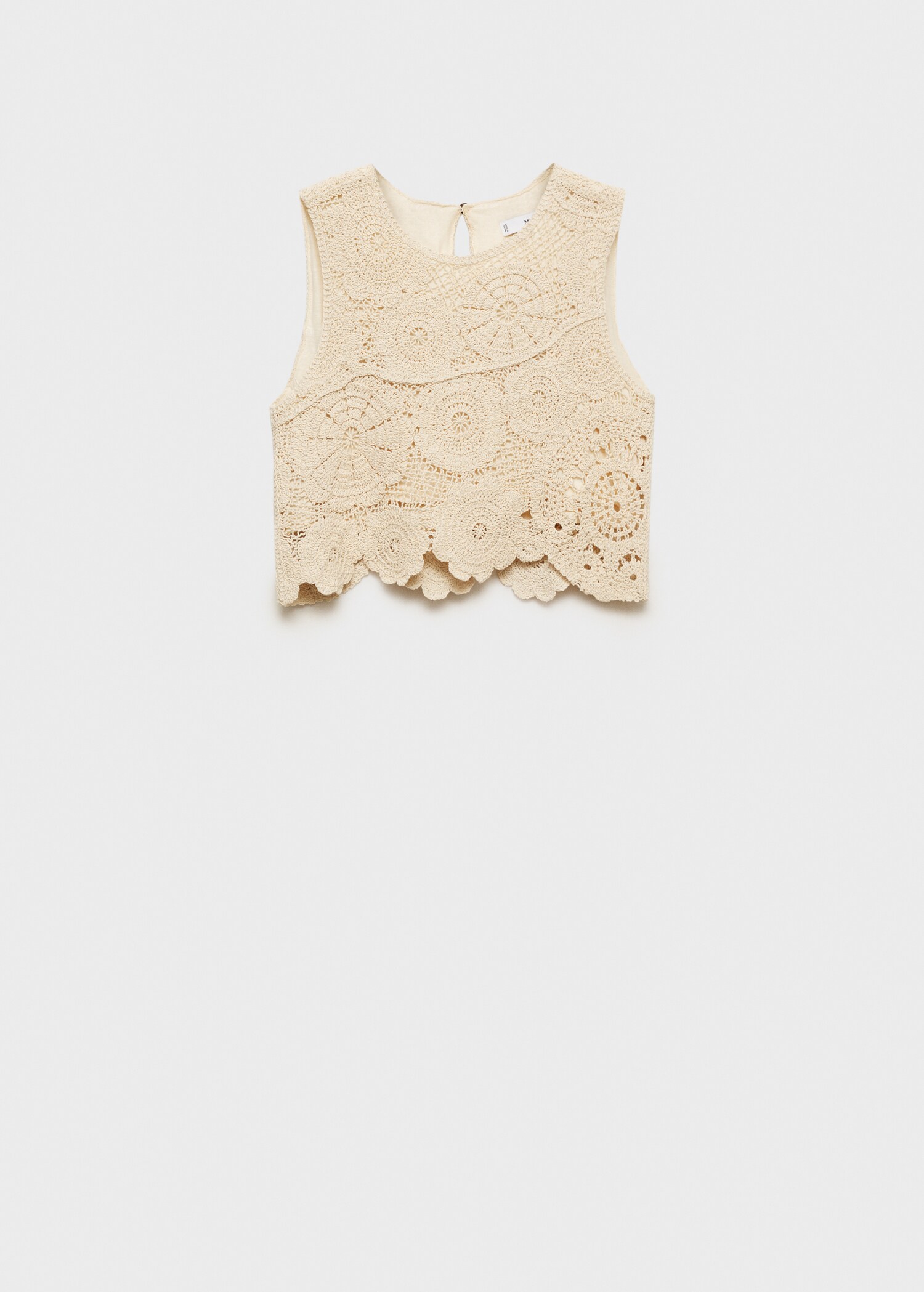 Floral crochet crop top - Article without model