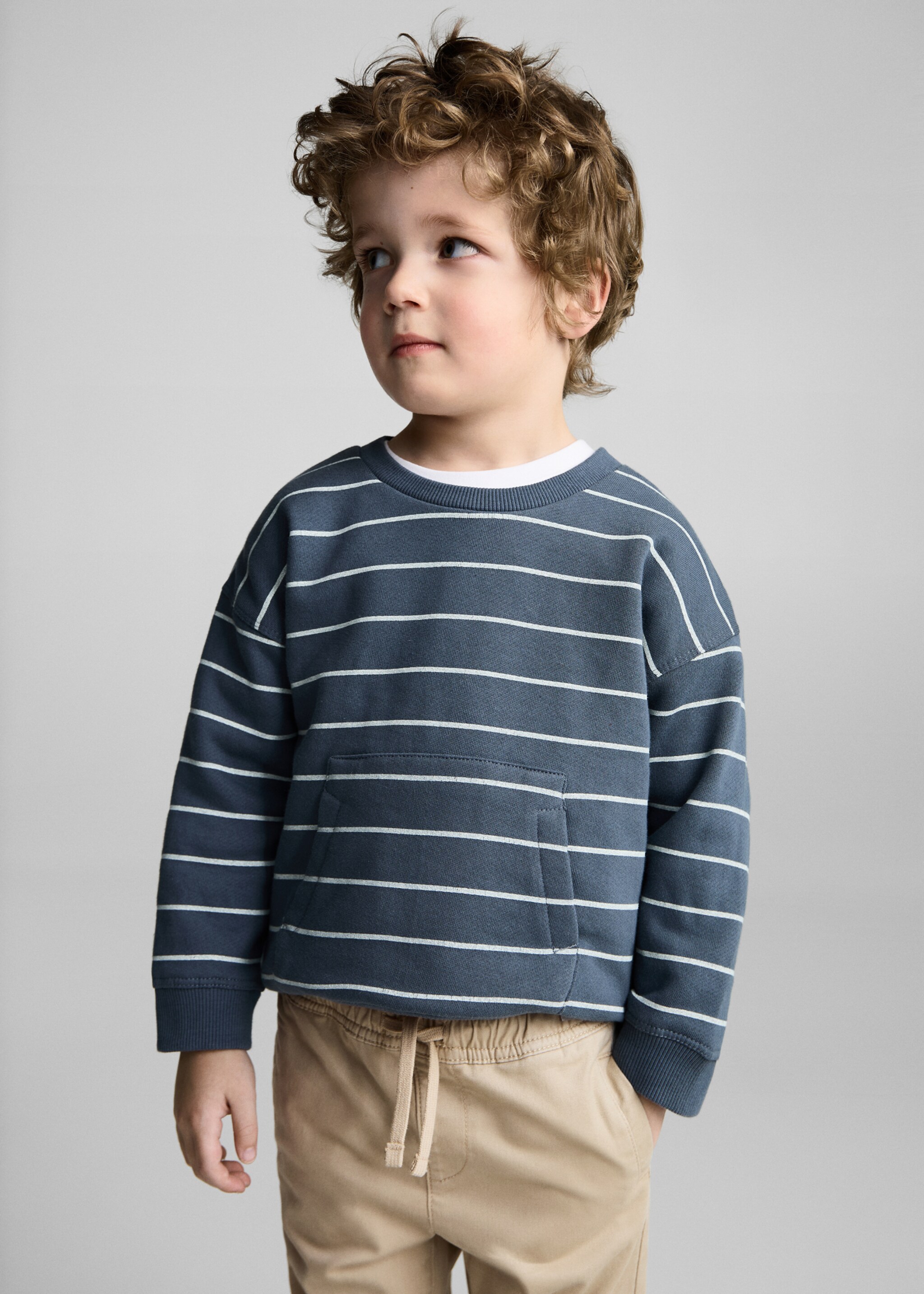 Cotton jogger-style trousers - Medium plane