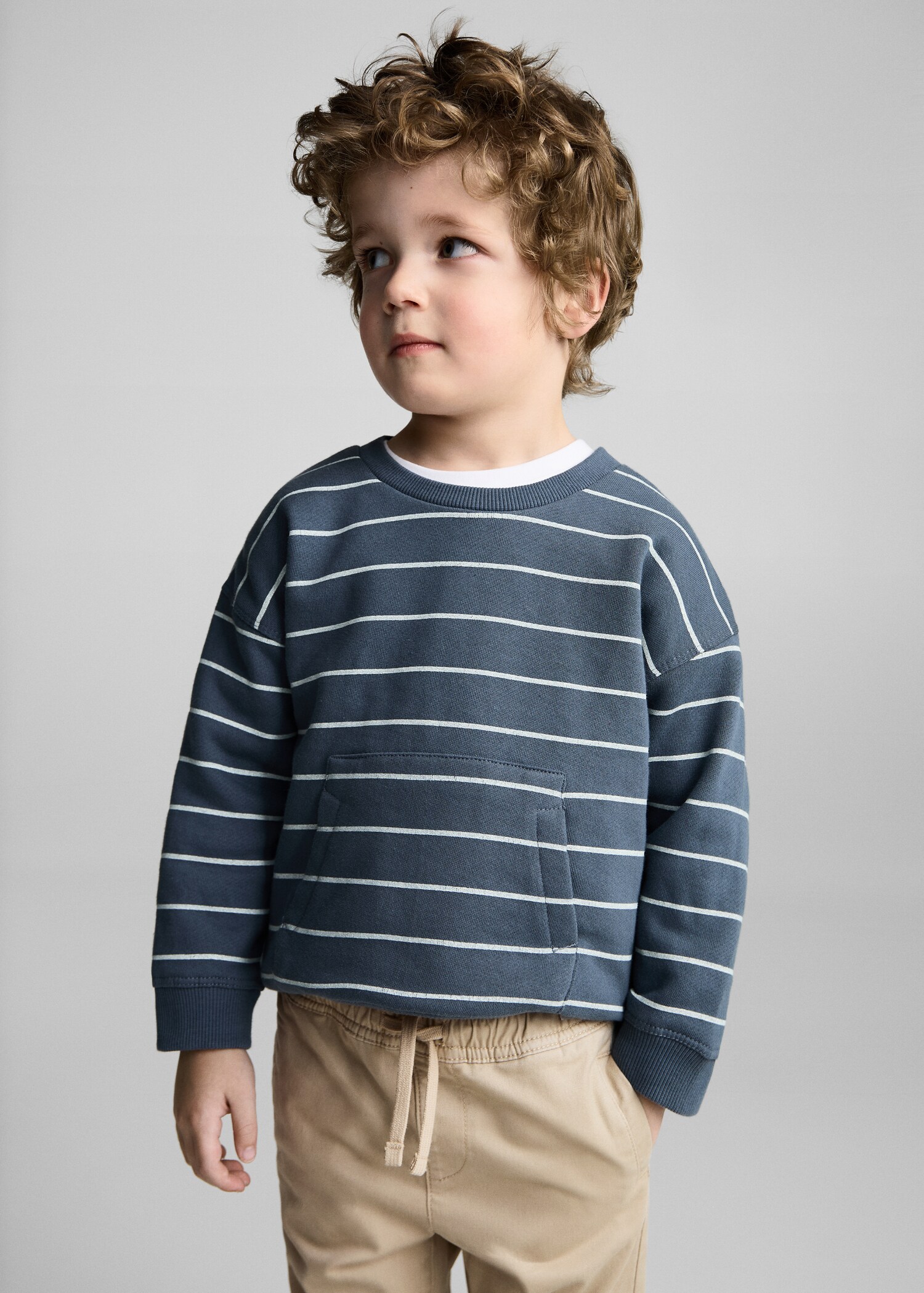Cotton jogger-style trousers - Medium plane