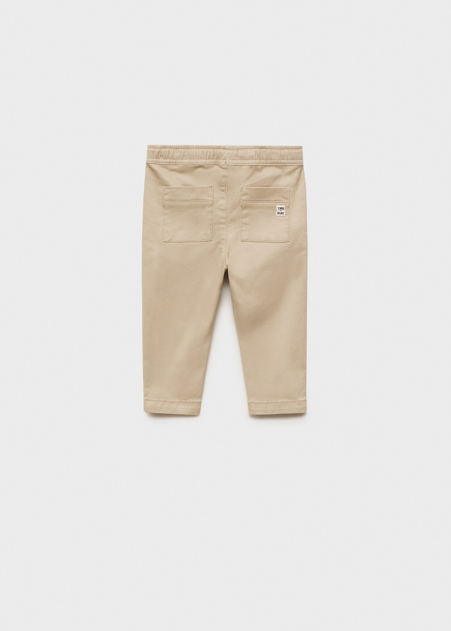 Cotton jogger-style trousers - Reverse of the article