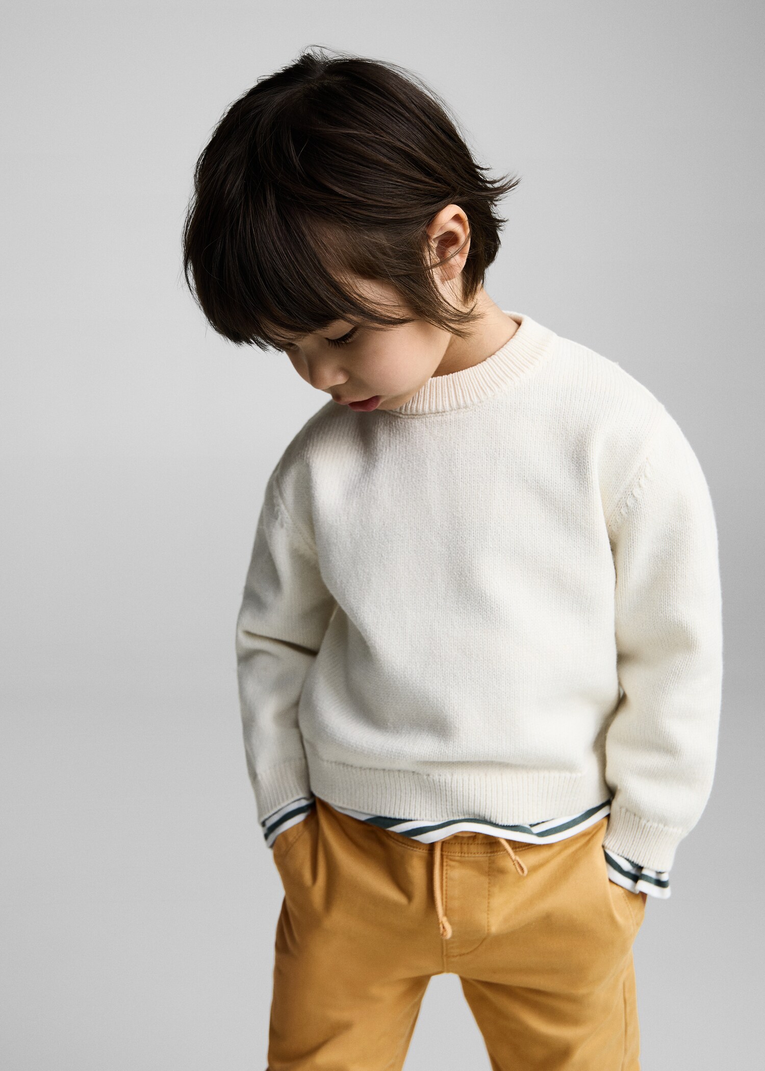 Cotton jogger-style trousers - Details of the article 2