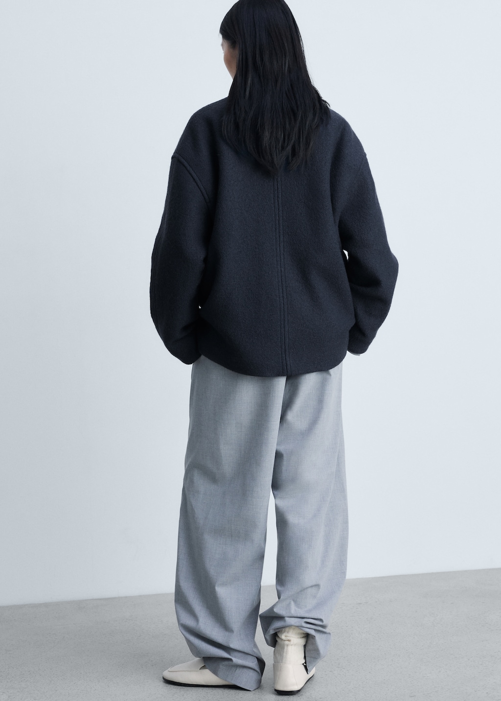 Turtleneck wool jacket - Women | MANGO USA Turtleneck wool jacket - Women | MANGO USA