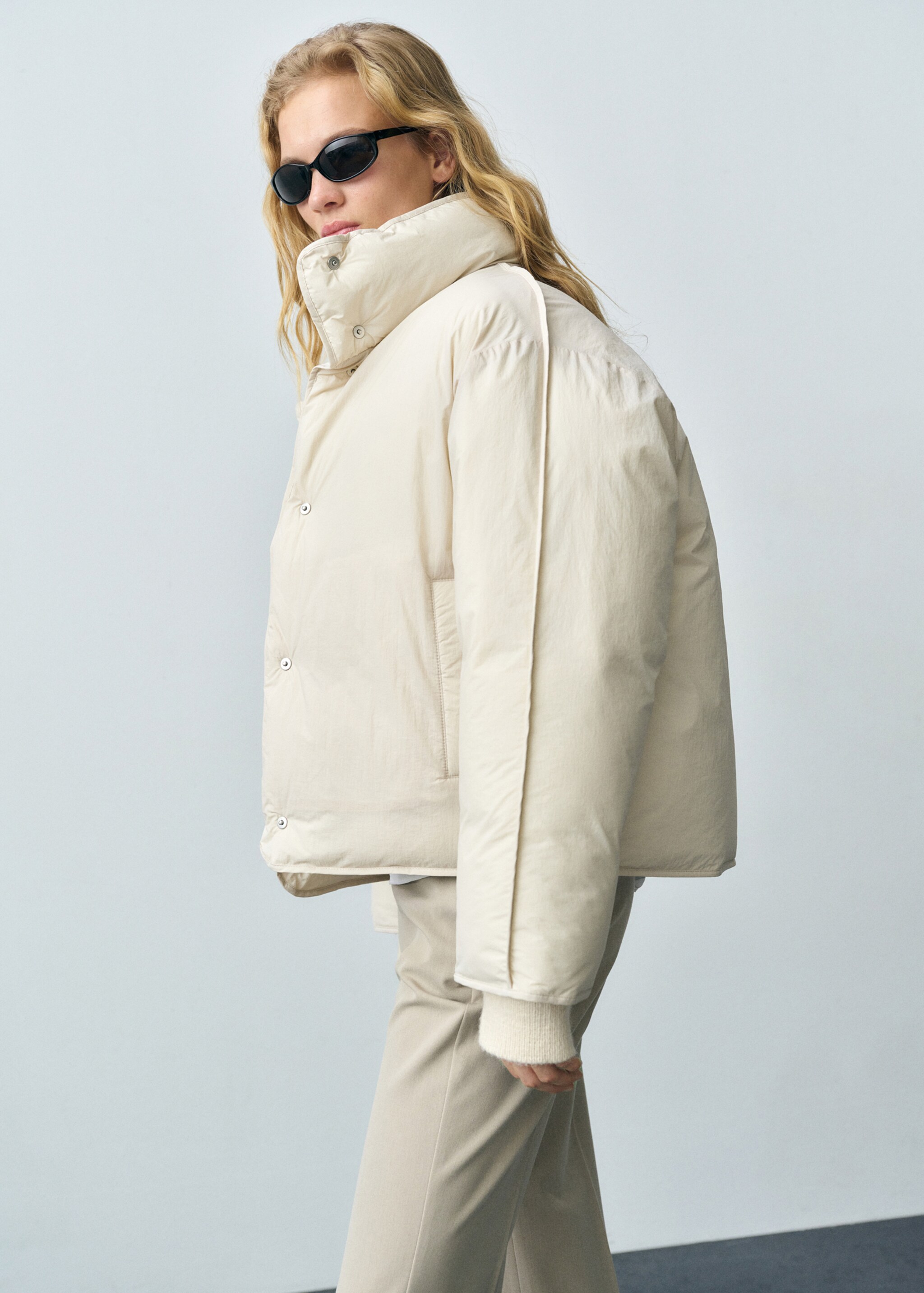 Quilted crop anorak - Details of the article 6
