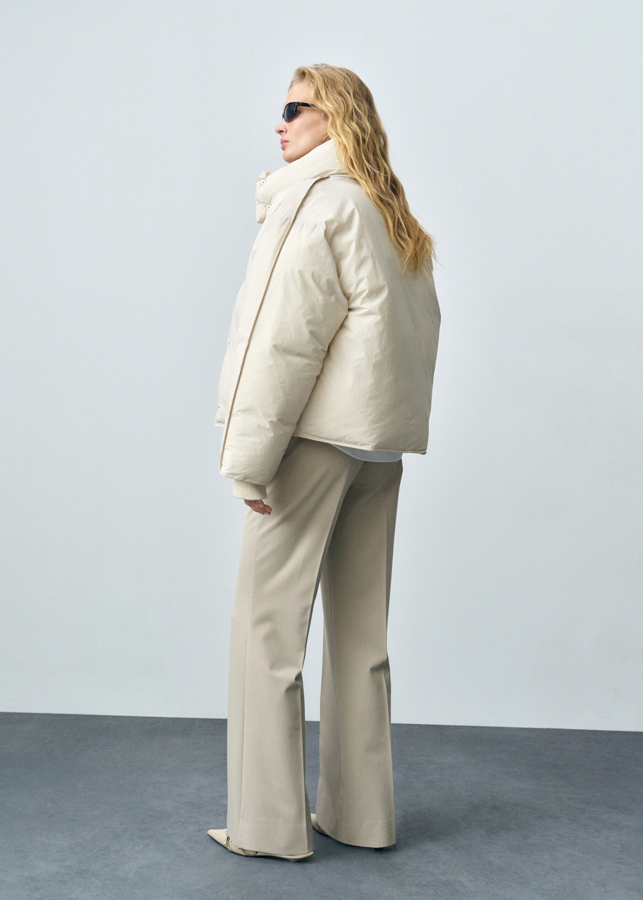 Quilted crop anorak - Reverse of the article