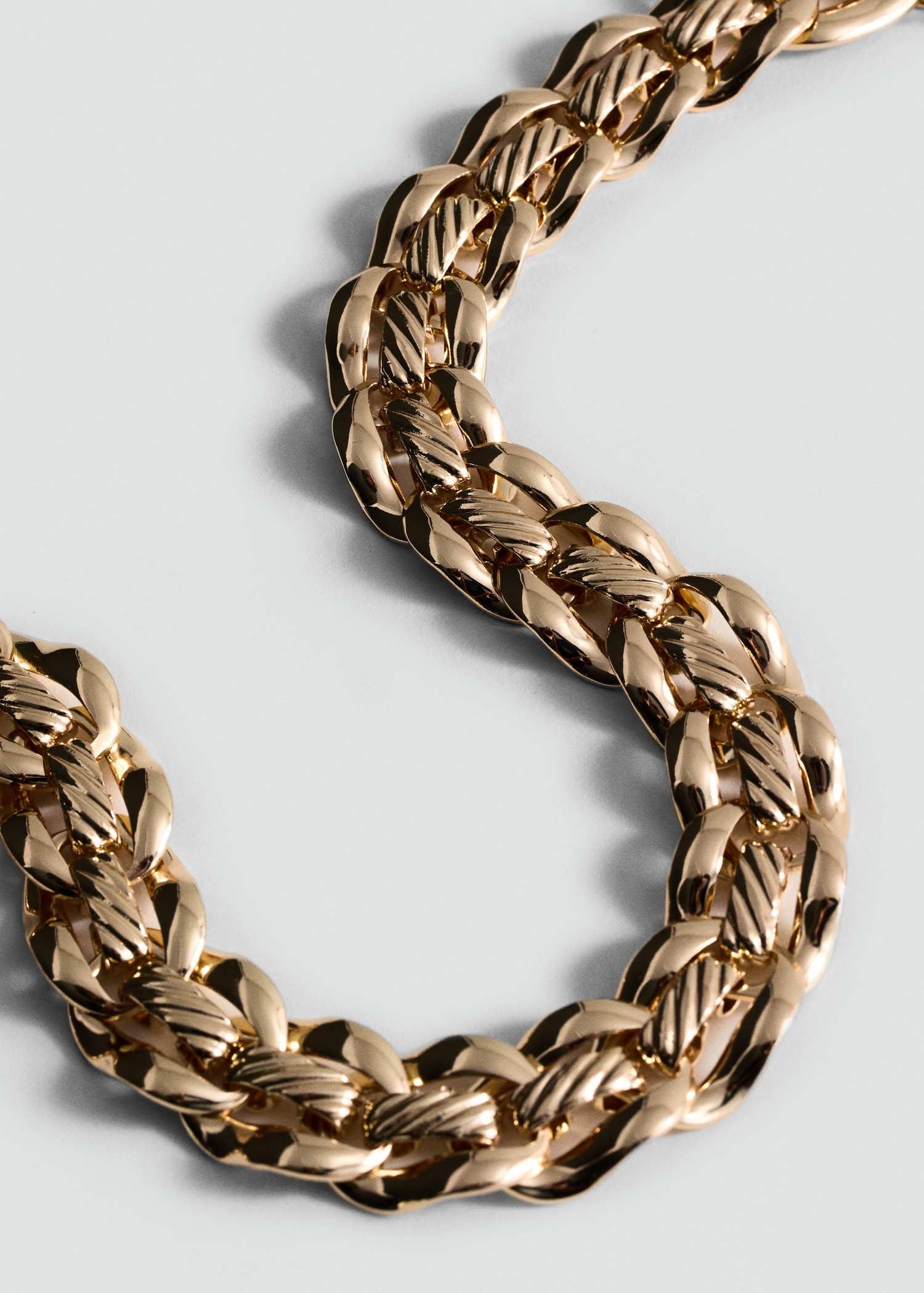 Collar cadena eslabones - Plano medio