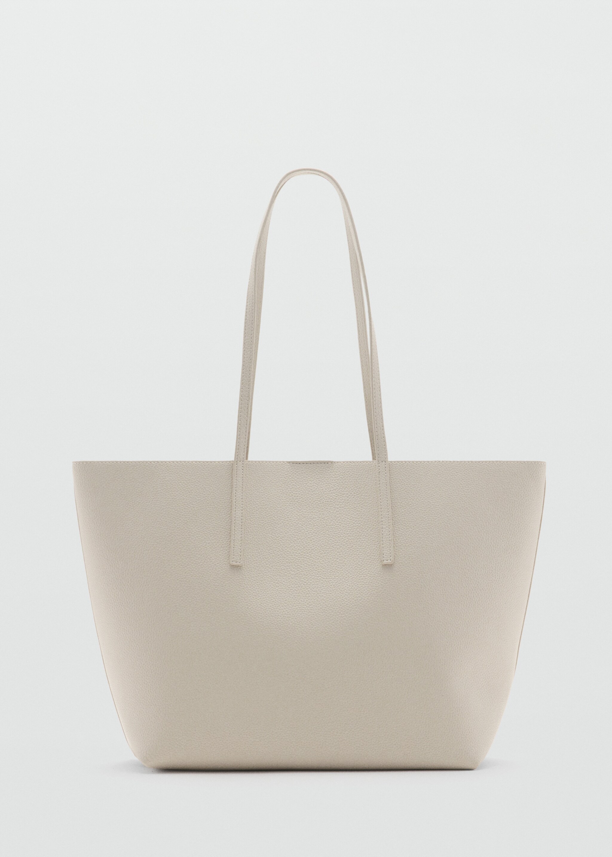 Pebbled effect shopper bag - Article without model