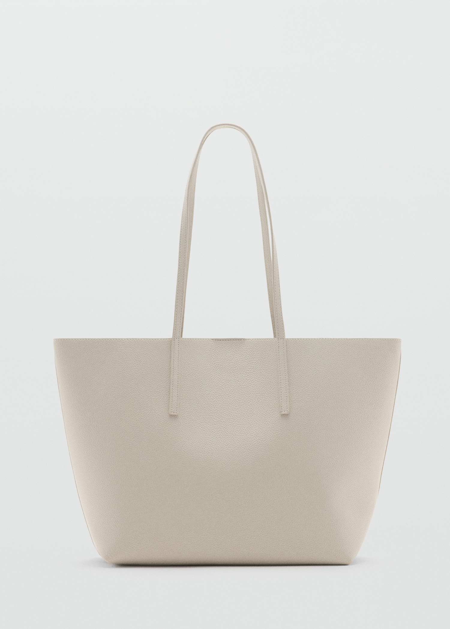 Pebbled effect shopper bag - Article without model