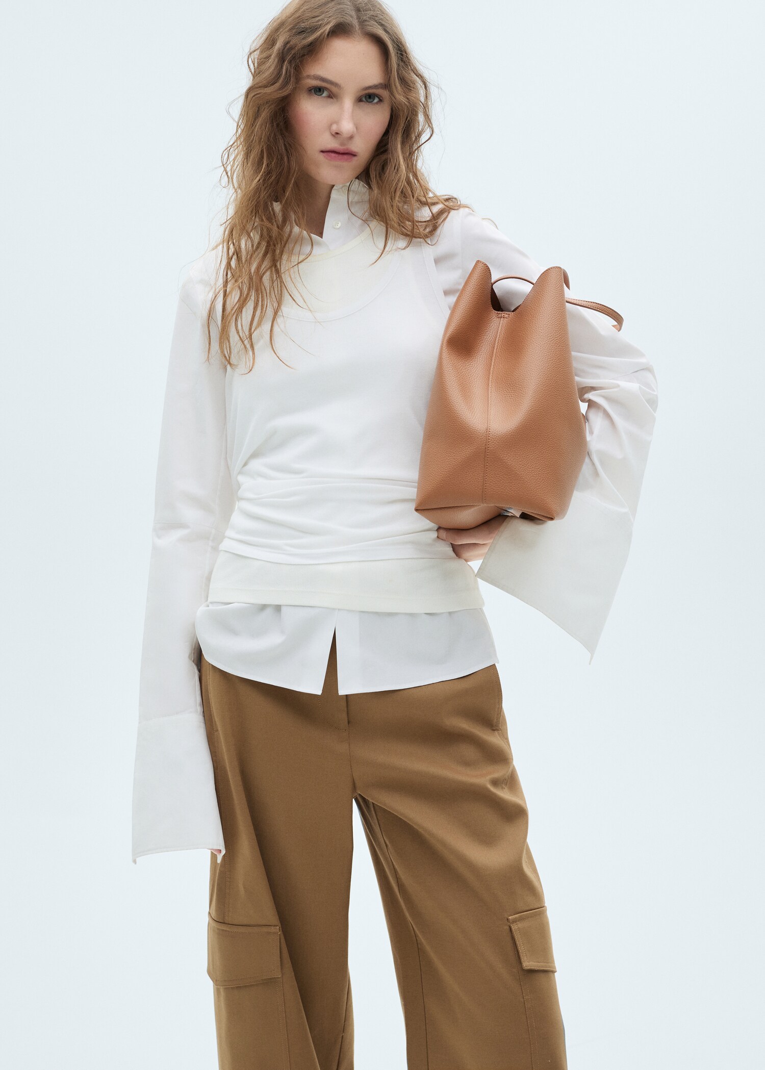 Pürtüklü shopper çanta - Ürün detayı 9