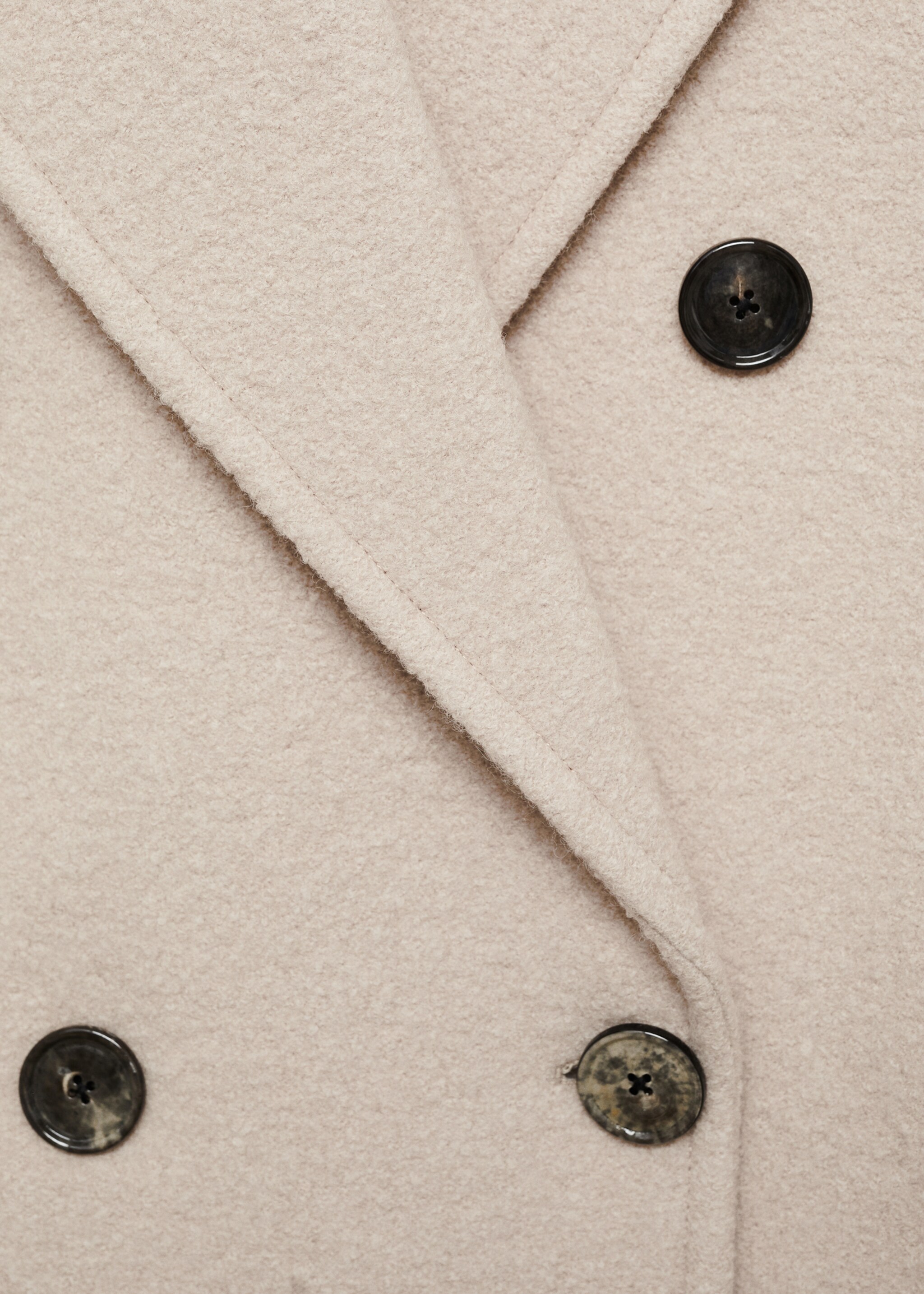 Structured virgin wool coat - Details of the article 0