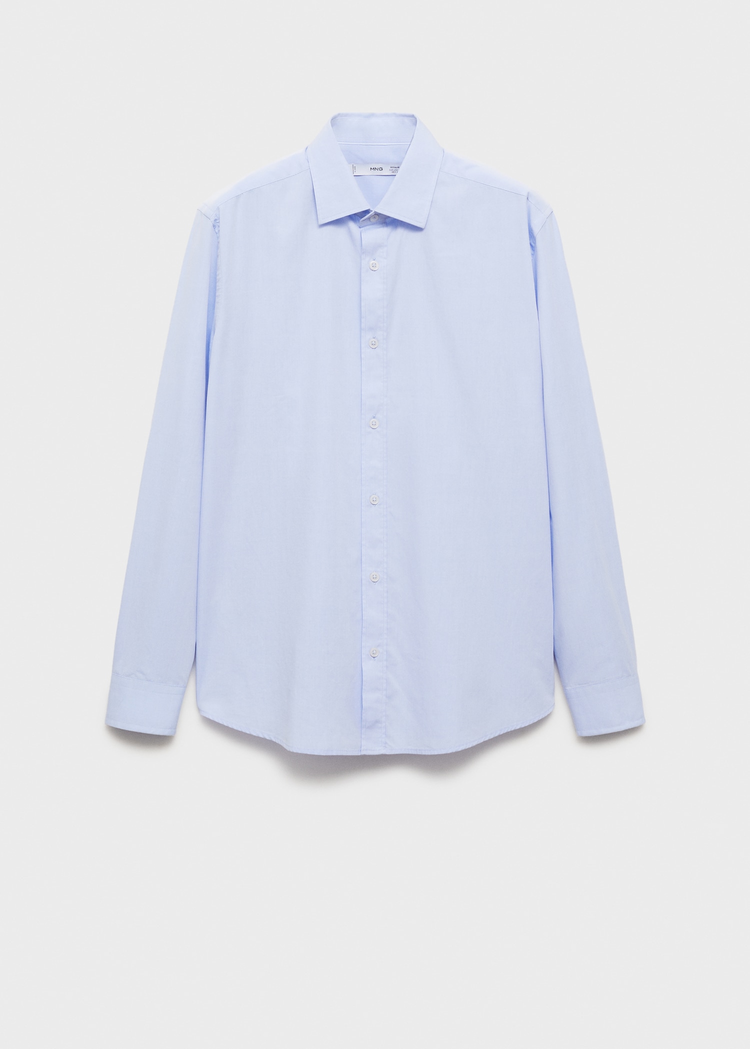 Camisa regular fit algodón fil-à-fil - Artículo sin modelo
